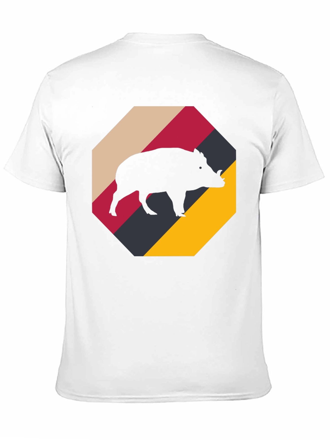 Boar Silhouette Tee - Retro Style