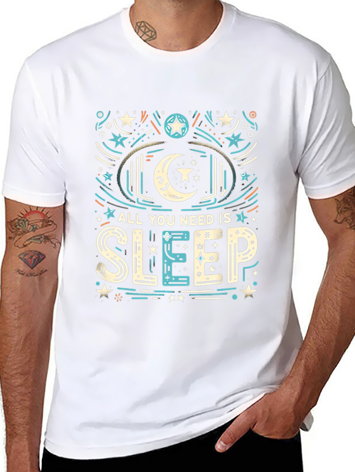 All You Need is Sleep Graphic Tee - Black