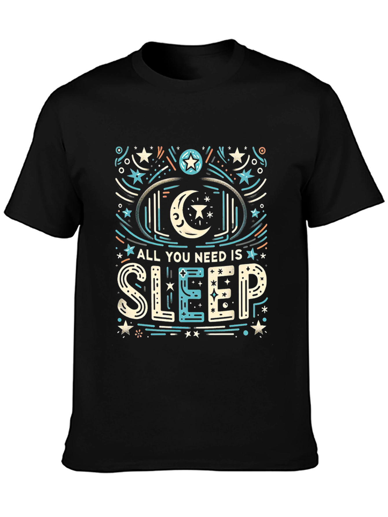 All You Need is Sleep Graphic Tee - Black