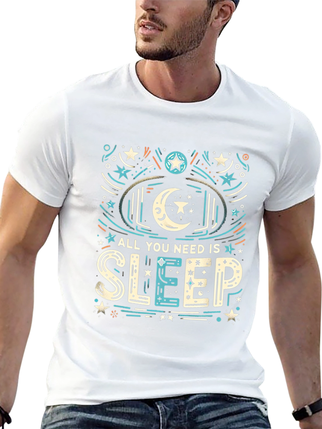 All You Need is Sleep Graphic Tee - Black