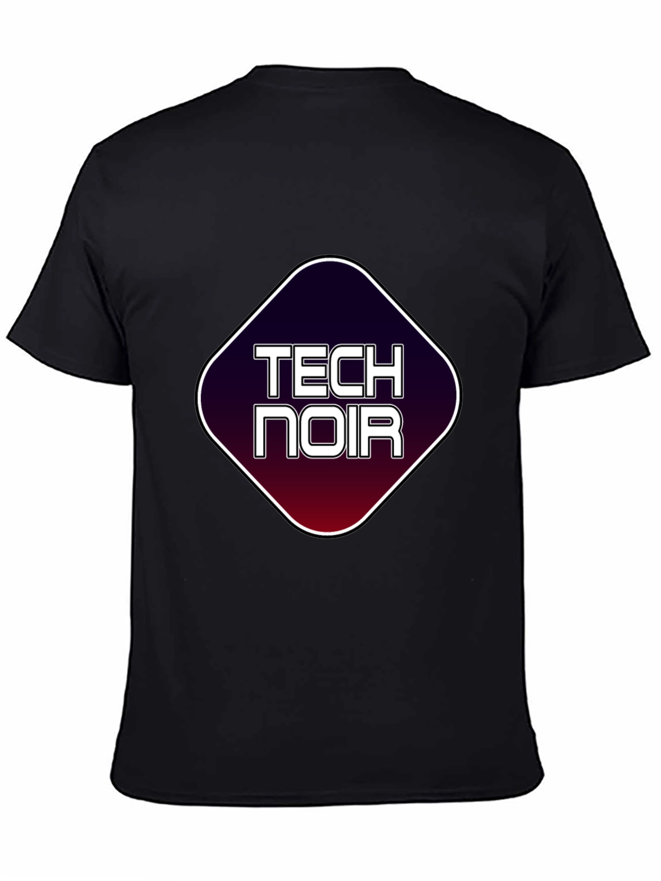 Tech Noir Graphic T-Shirt - Black Tee
