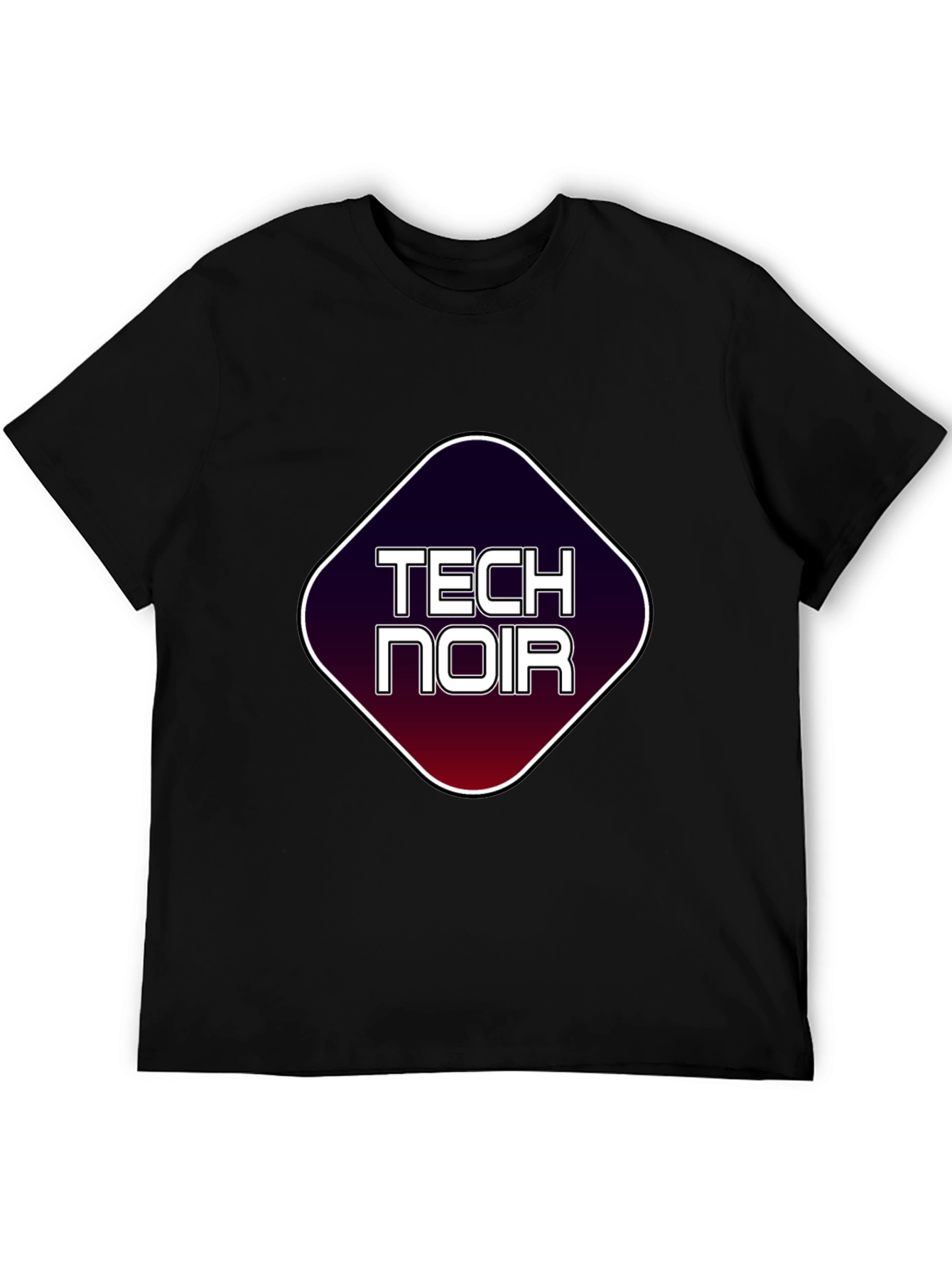 Tech Noir Graphic T-Shirt - Black Tee