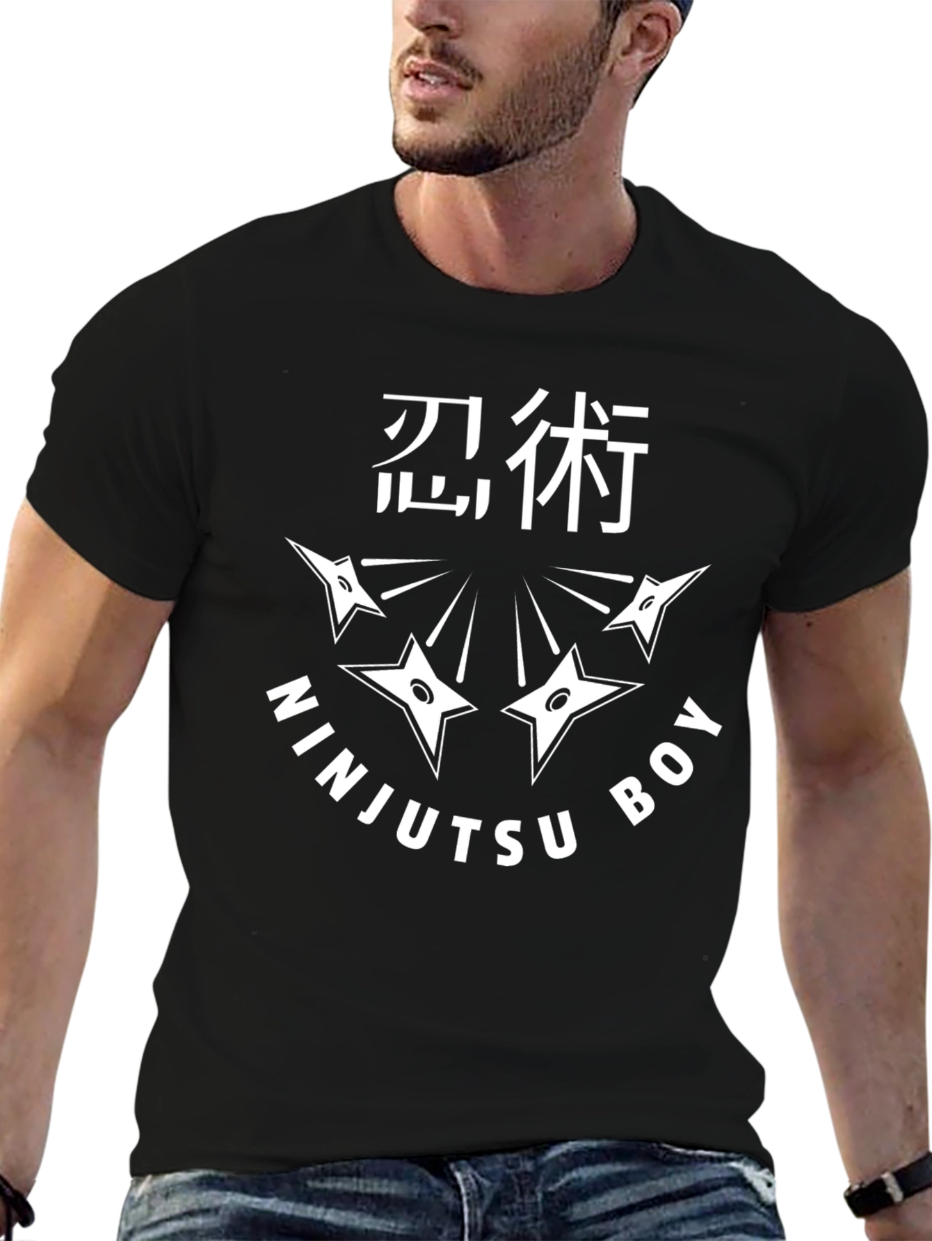 Ninjutsu Boy Graphic T-Shirt - Black