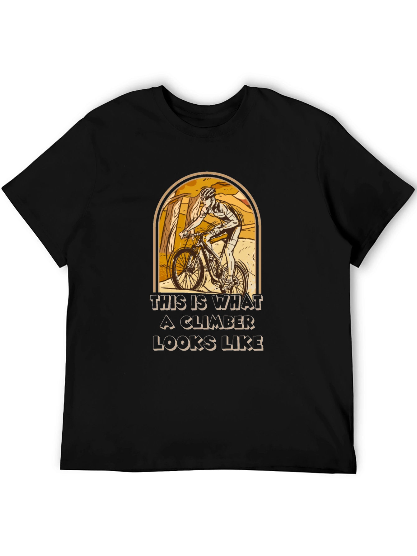 Climber T-Shirt - Mountain Biking Design