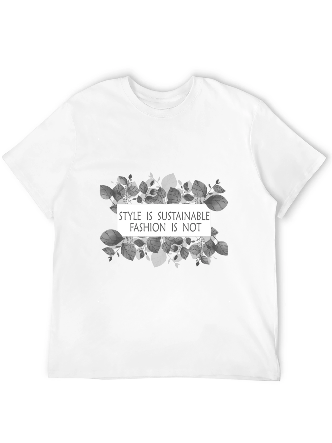 Sustainable Style Graphic Tee - Soft Cotton Blend