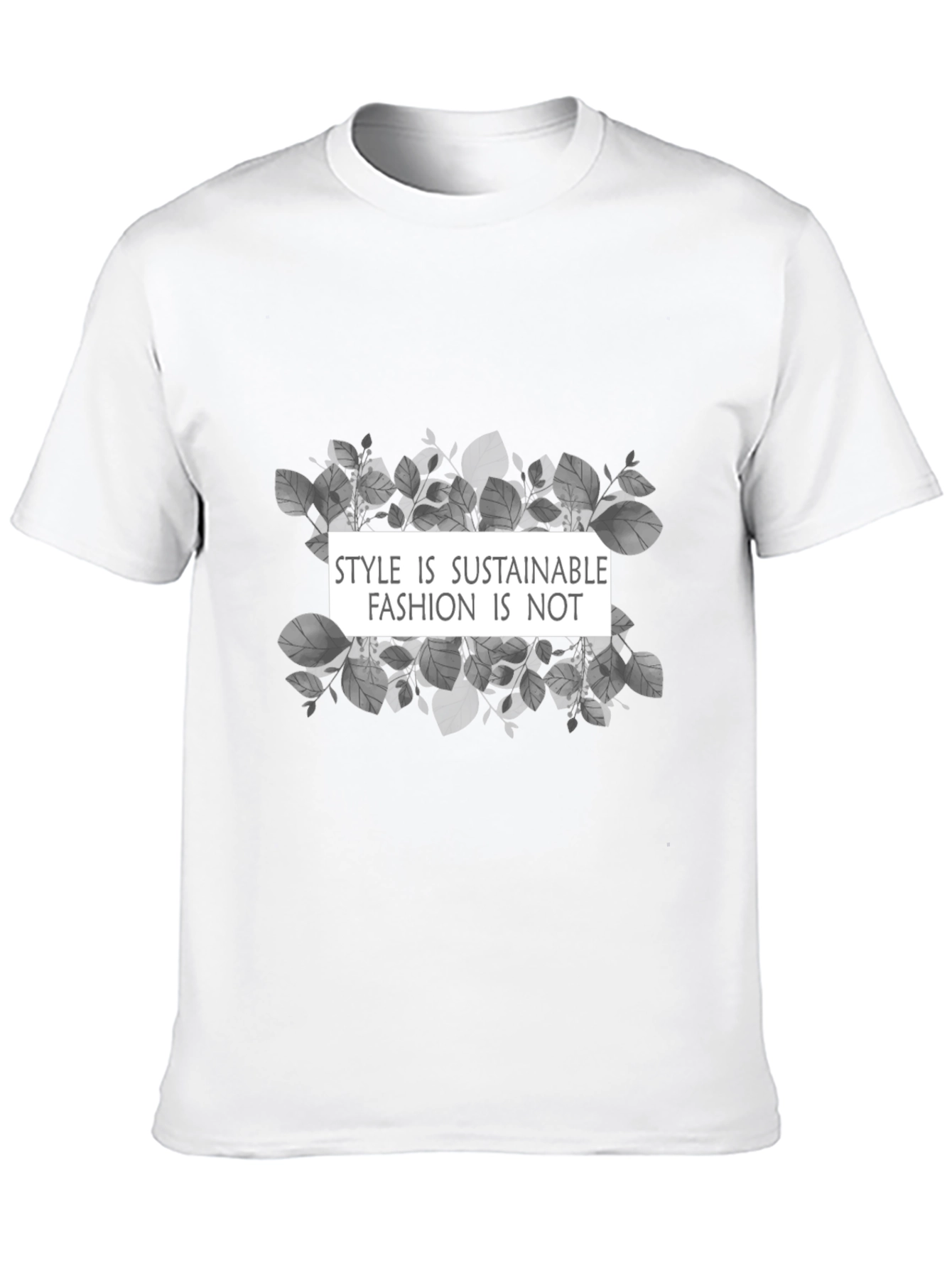 Sustainable Style Graphic Tee - Soft Cotton Blend