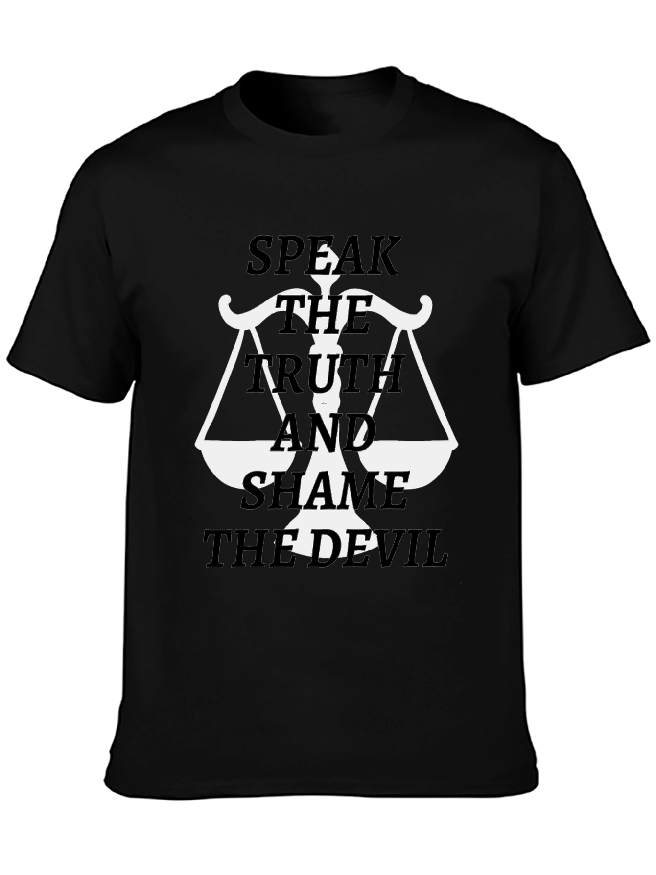 Speak The Truth Graphic Tee - Unisex Black T-Shirt