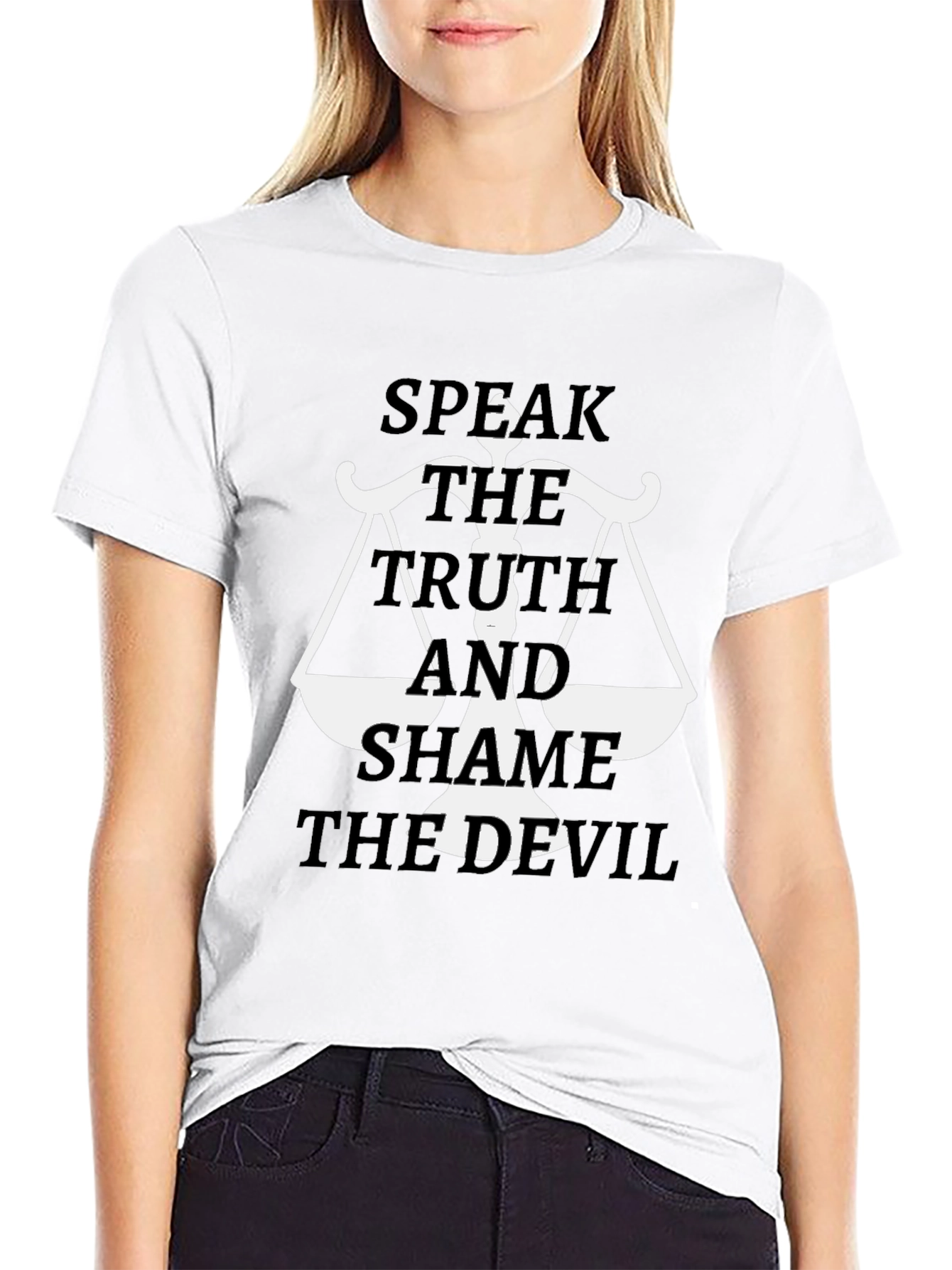 Speak The Truth Graphic Tee - Unisex Black T-Shirt
