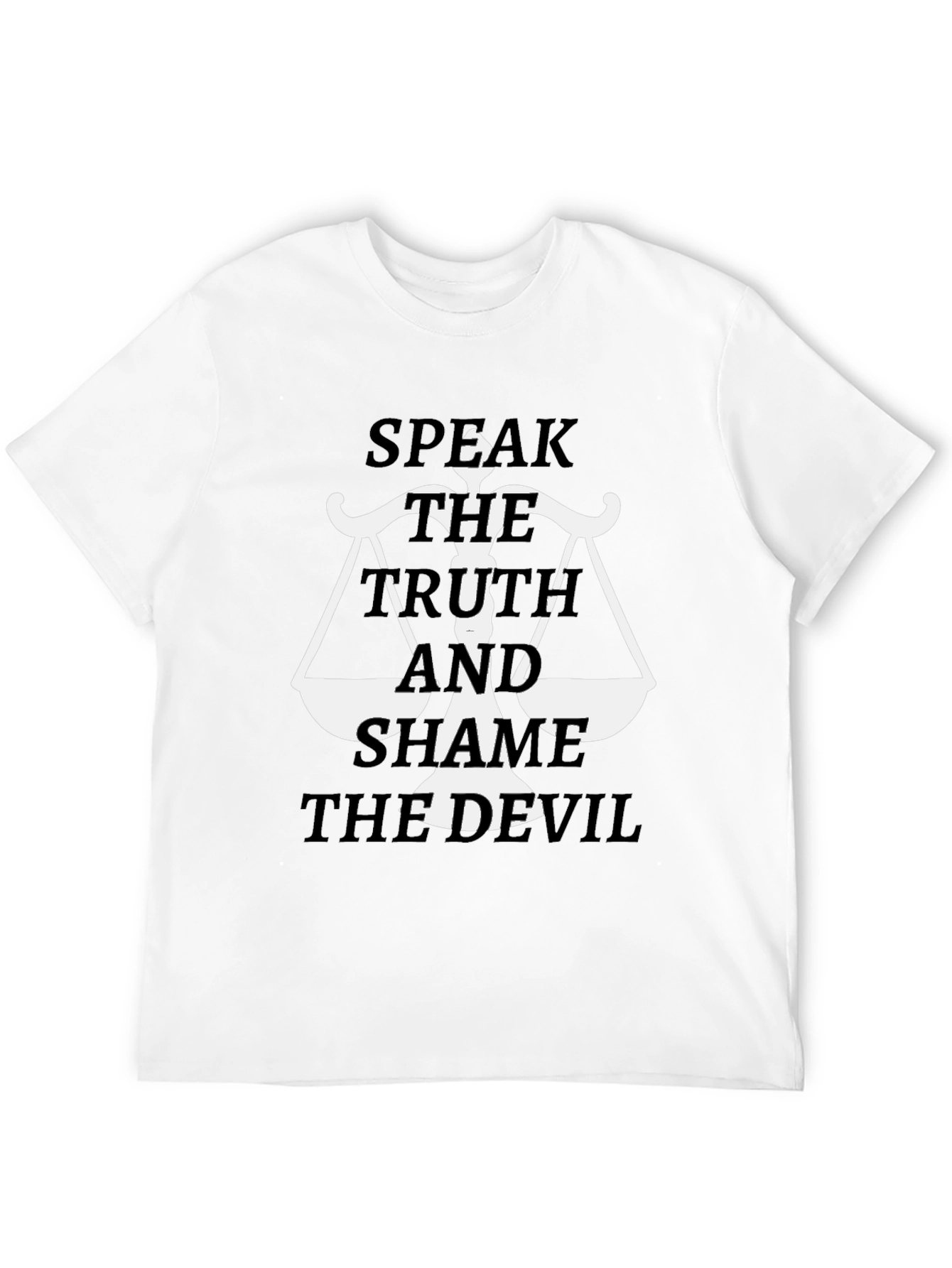 Speak The Truth Graphic Tee - Unisex Black T-Shirt