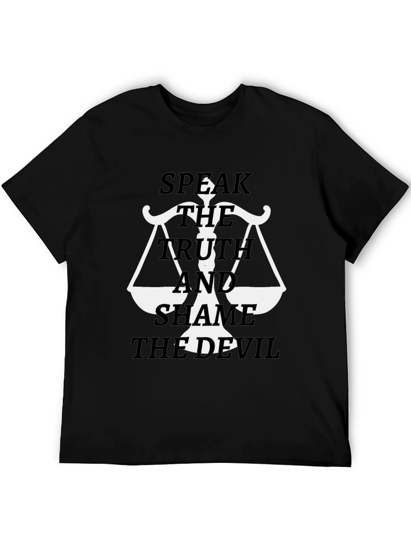 Speak The Truth Graphic Tee - Unisex Black T-Shirt