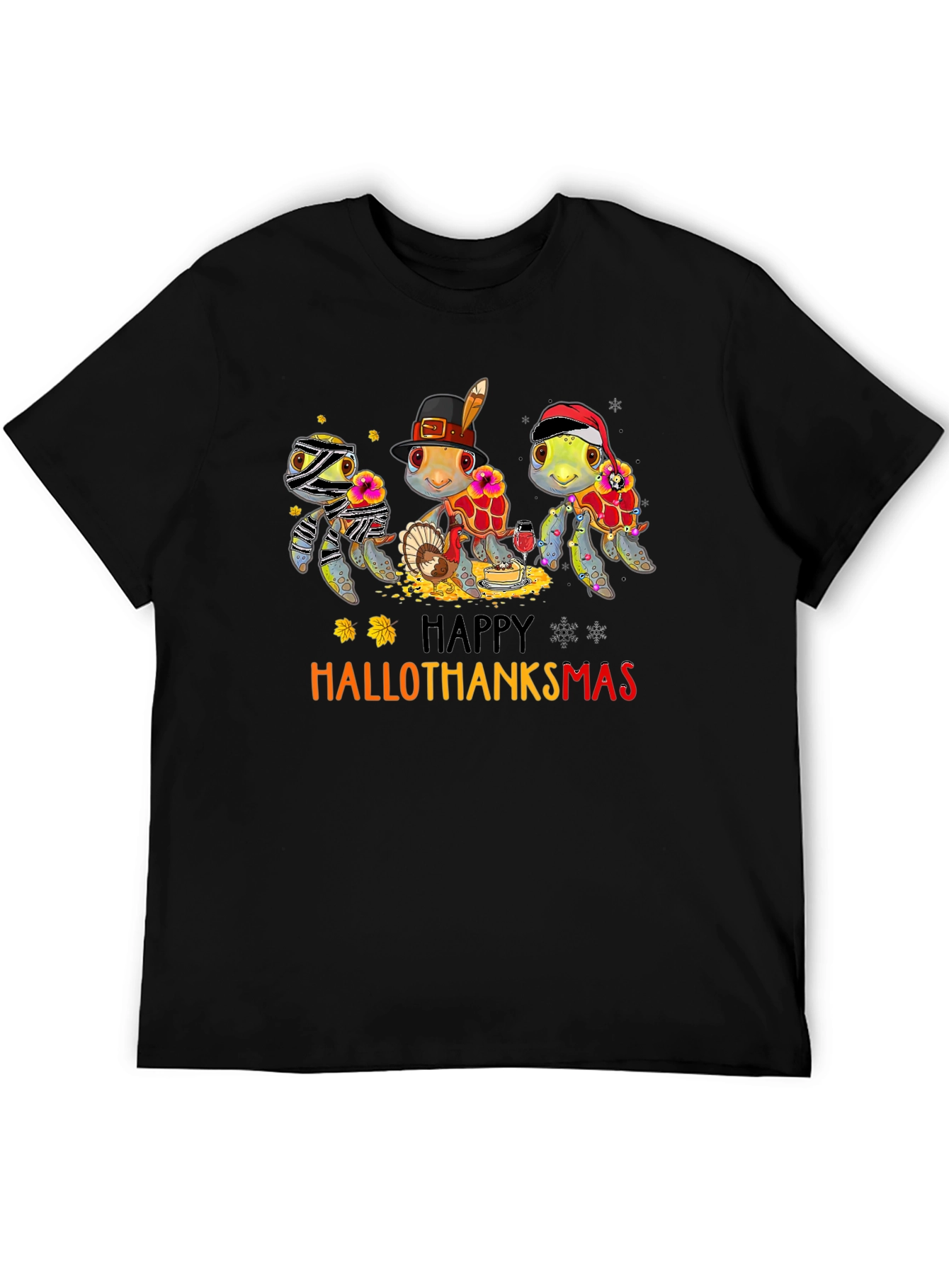HalloThanksmas Turtle T-Shirt: Holiday Fun!