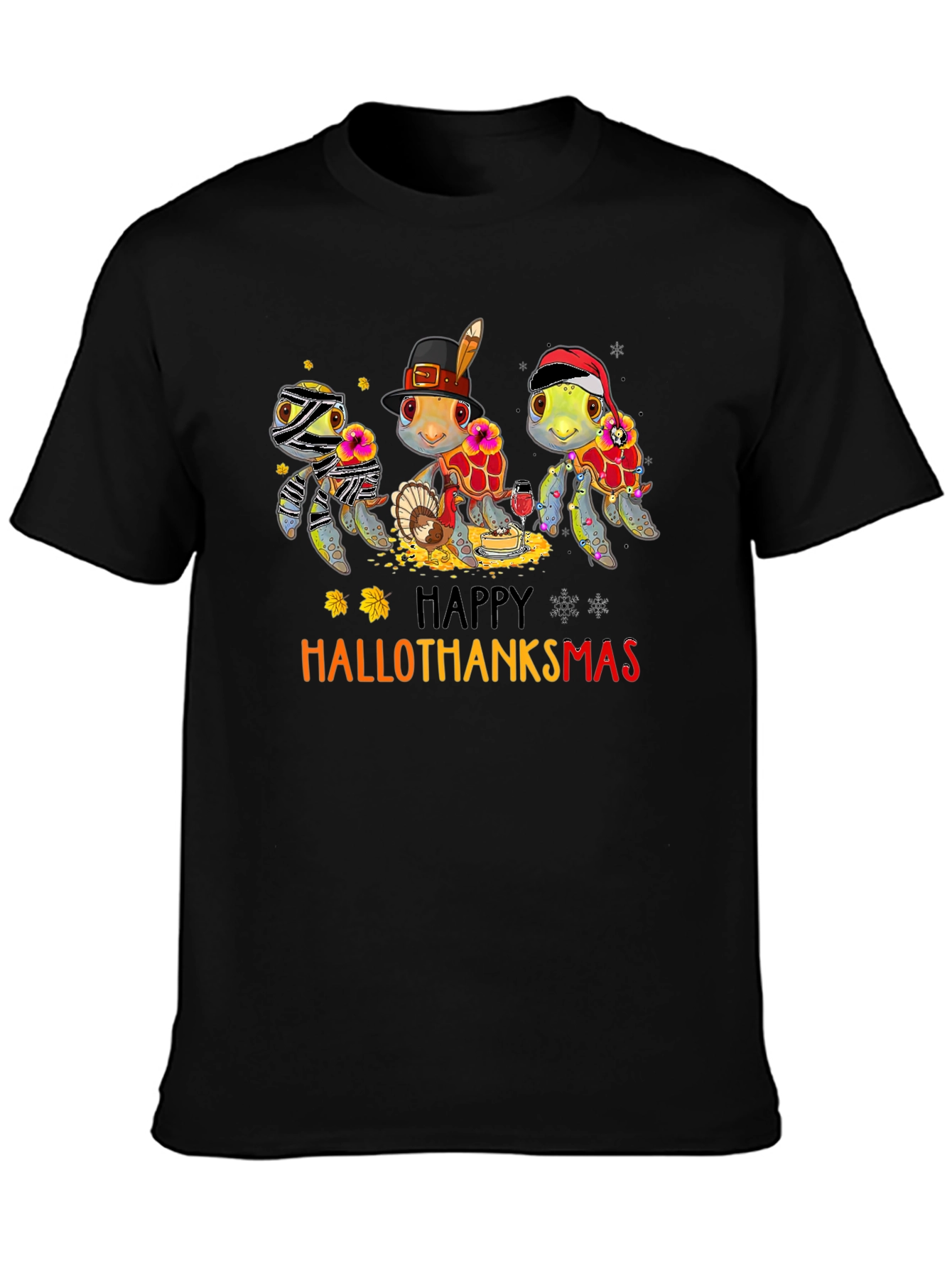 HalloThanksmas Turtle T-Shirt: Holiday Fun!