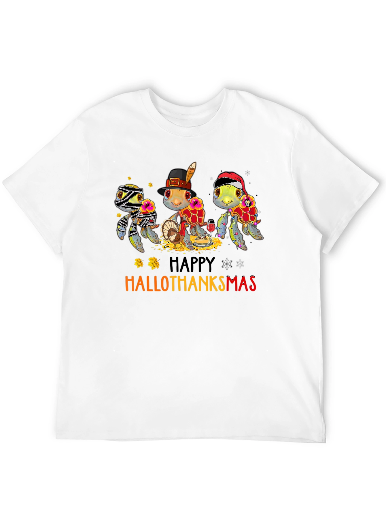 HalloThanksmas Turtle T-Shirt: Holiday Fun!