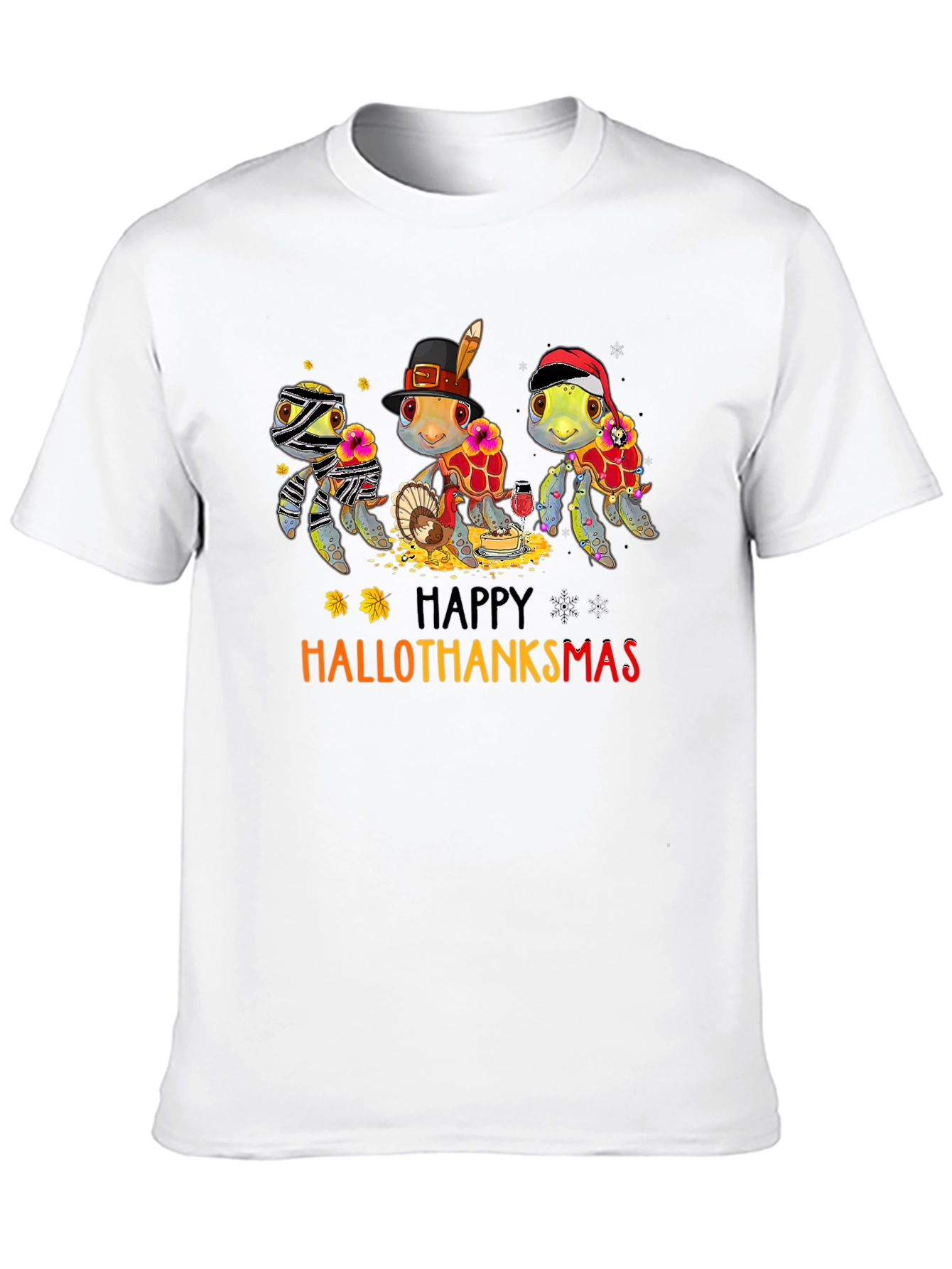 HalloThanksmas Turtle T-Shirt: Holiday Fun!