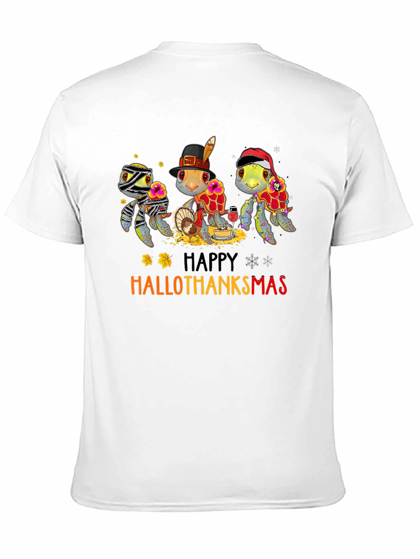 HalloThanksmas Turtle T-Shirt: Holiday Fun!