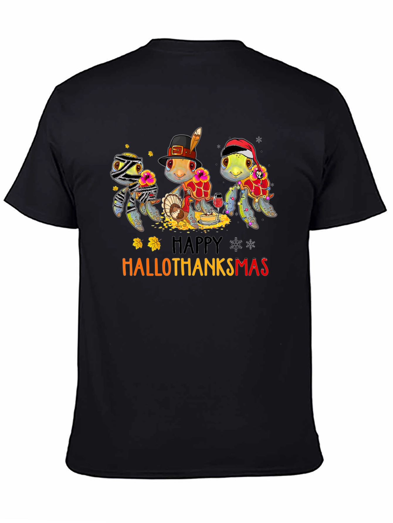 HalloThanksmas Turtle T-Shirt: Holiday Fun!