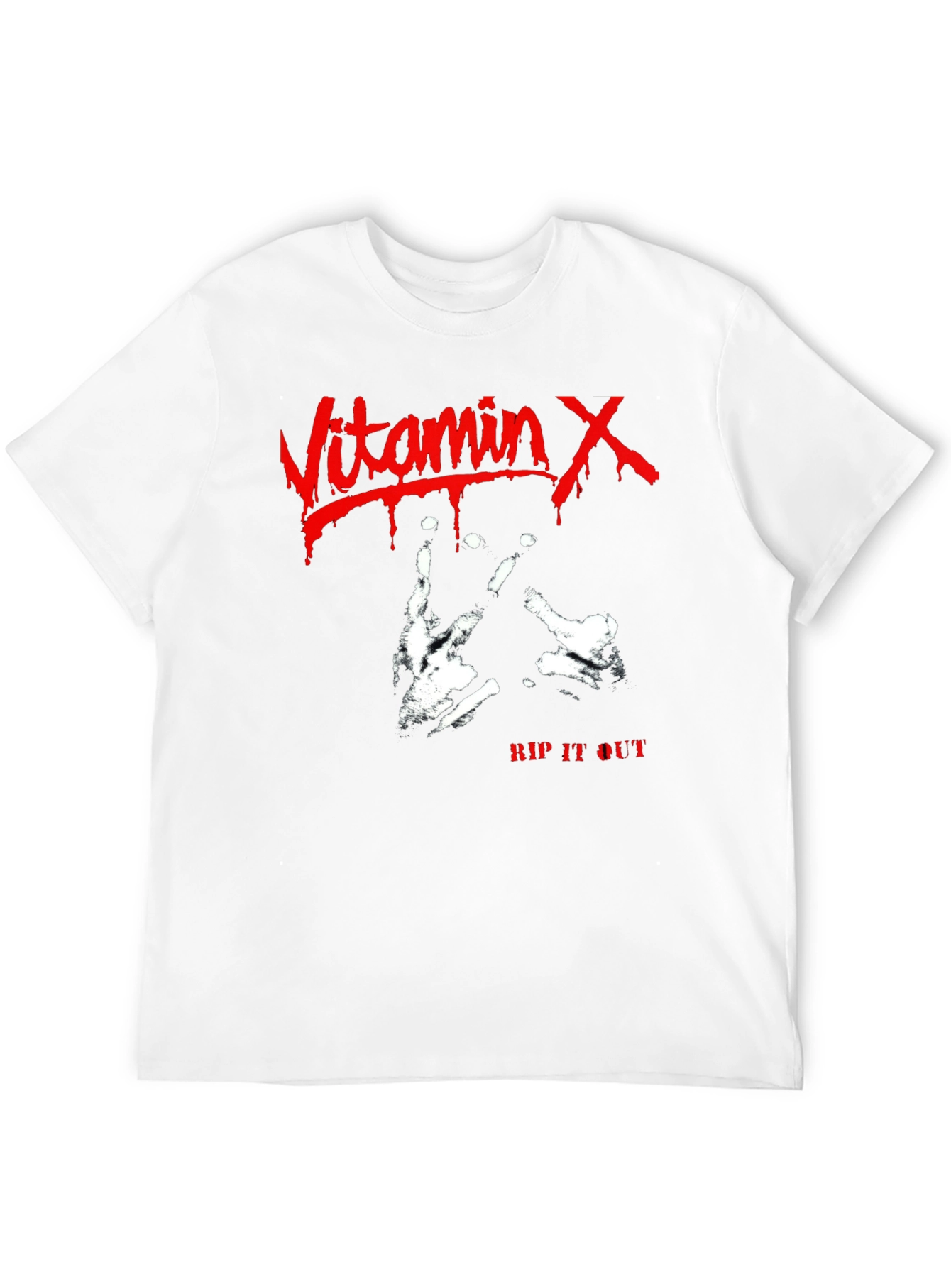 Vitamin X Rip It Out Black T-Shirt