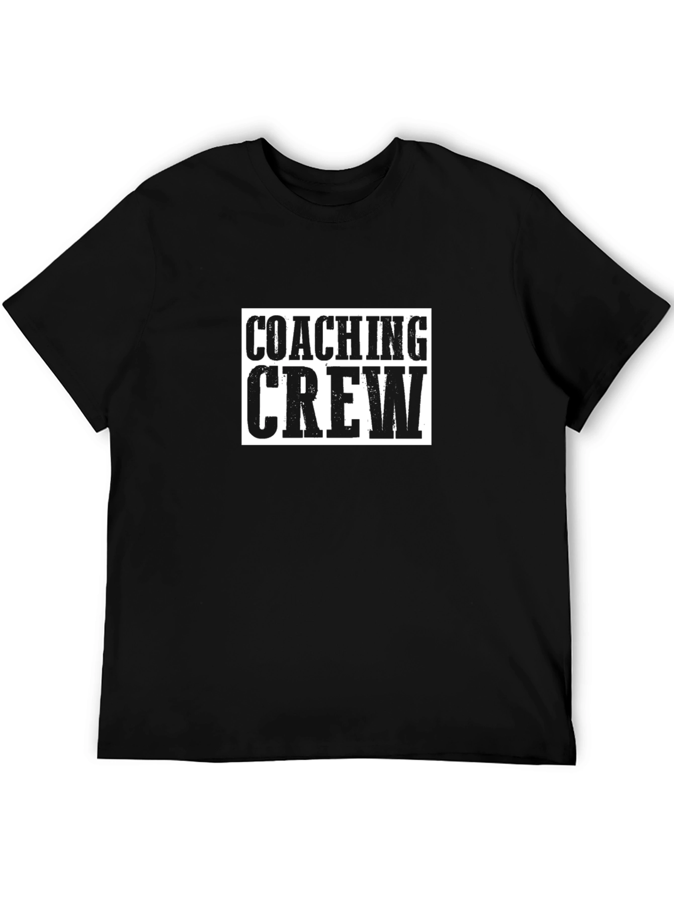 Coaching Crew Black Graphic T-Shirt