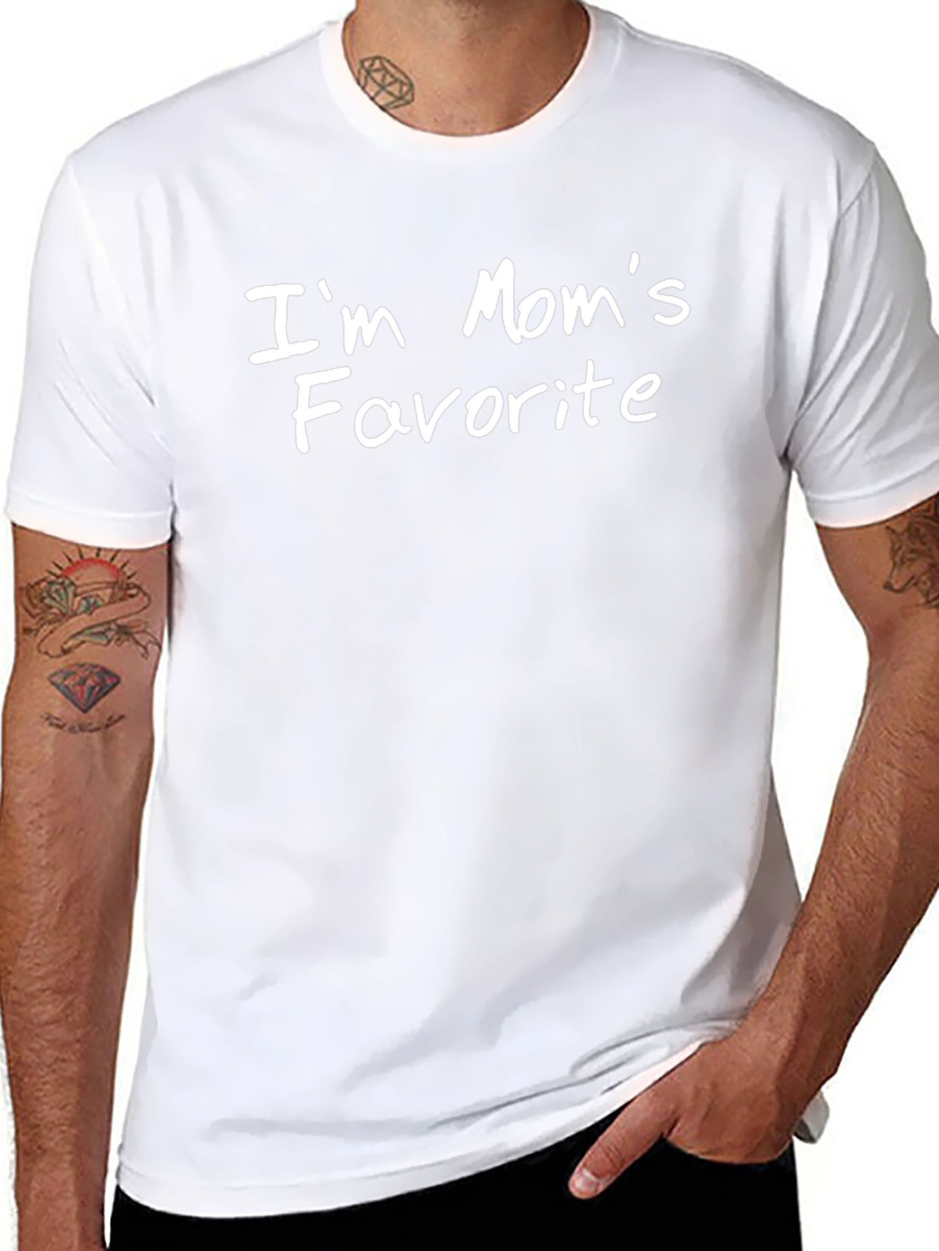 Im Moms Favorite T-Shirt - Black Graphic Tee