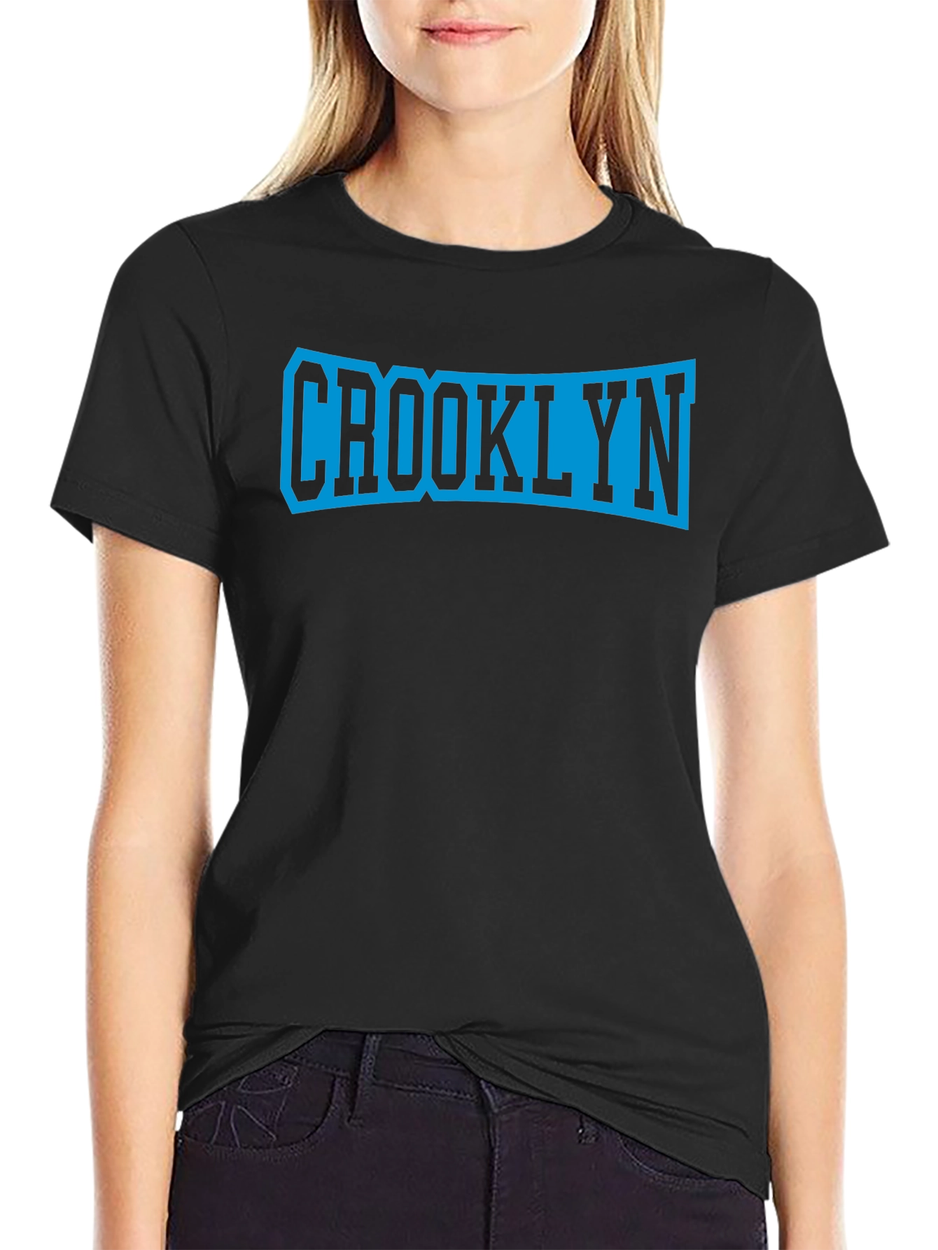 Crooklyn Graphic Tee - Stylish Black T-Shirt
