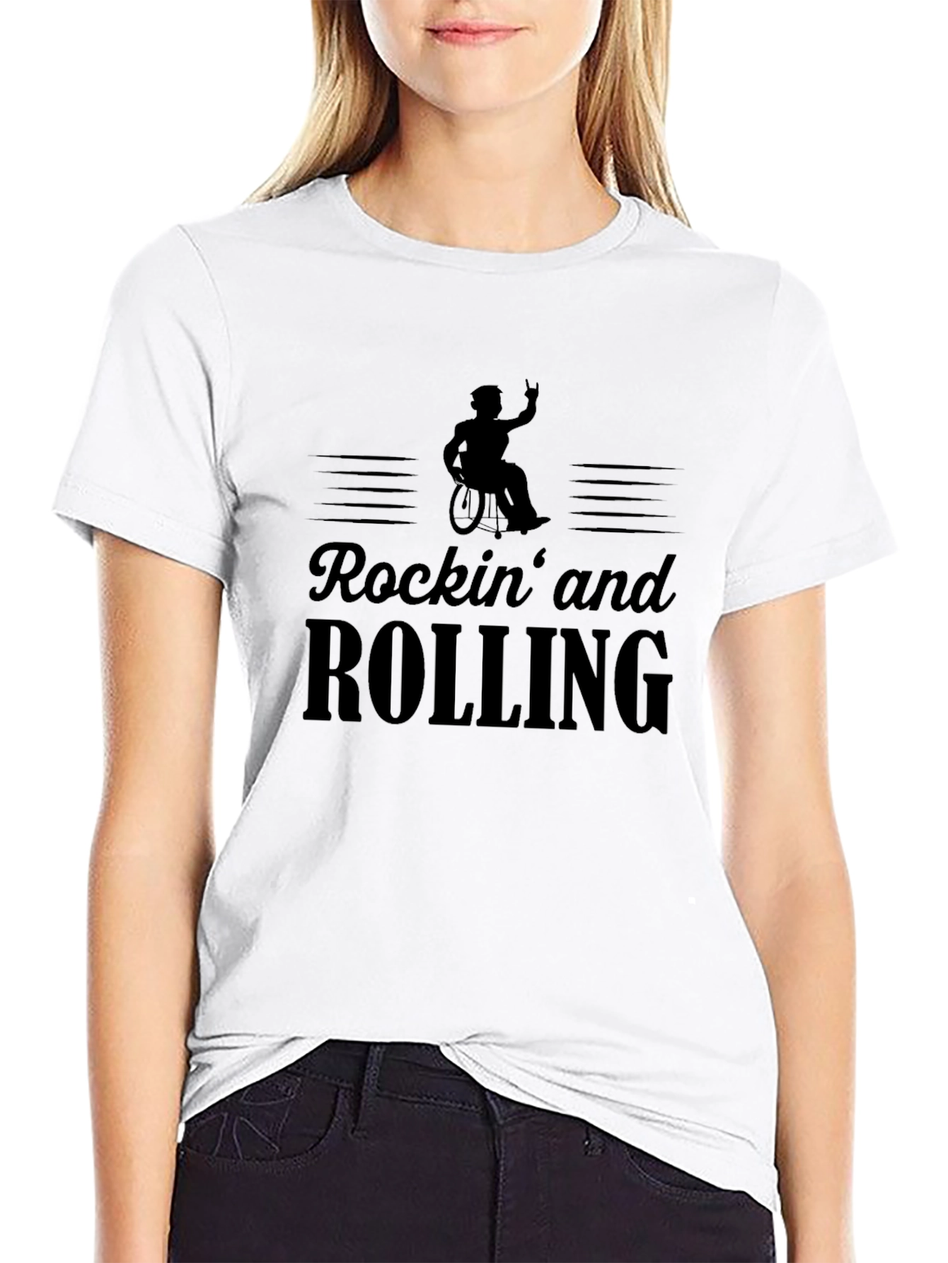 Rockin and Rolling Black T-Shirt