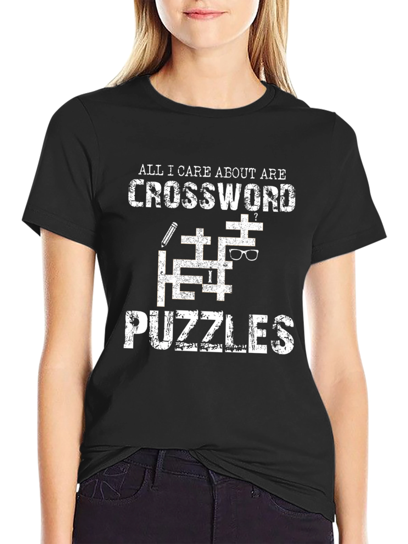 Crossword Puzzle Lover T-Shirt - Unique Design