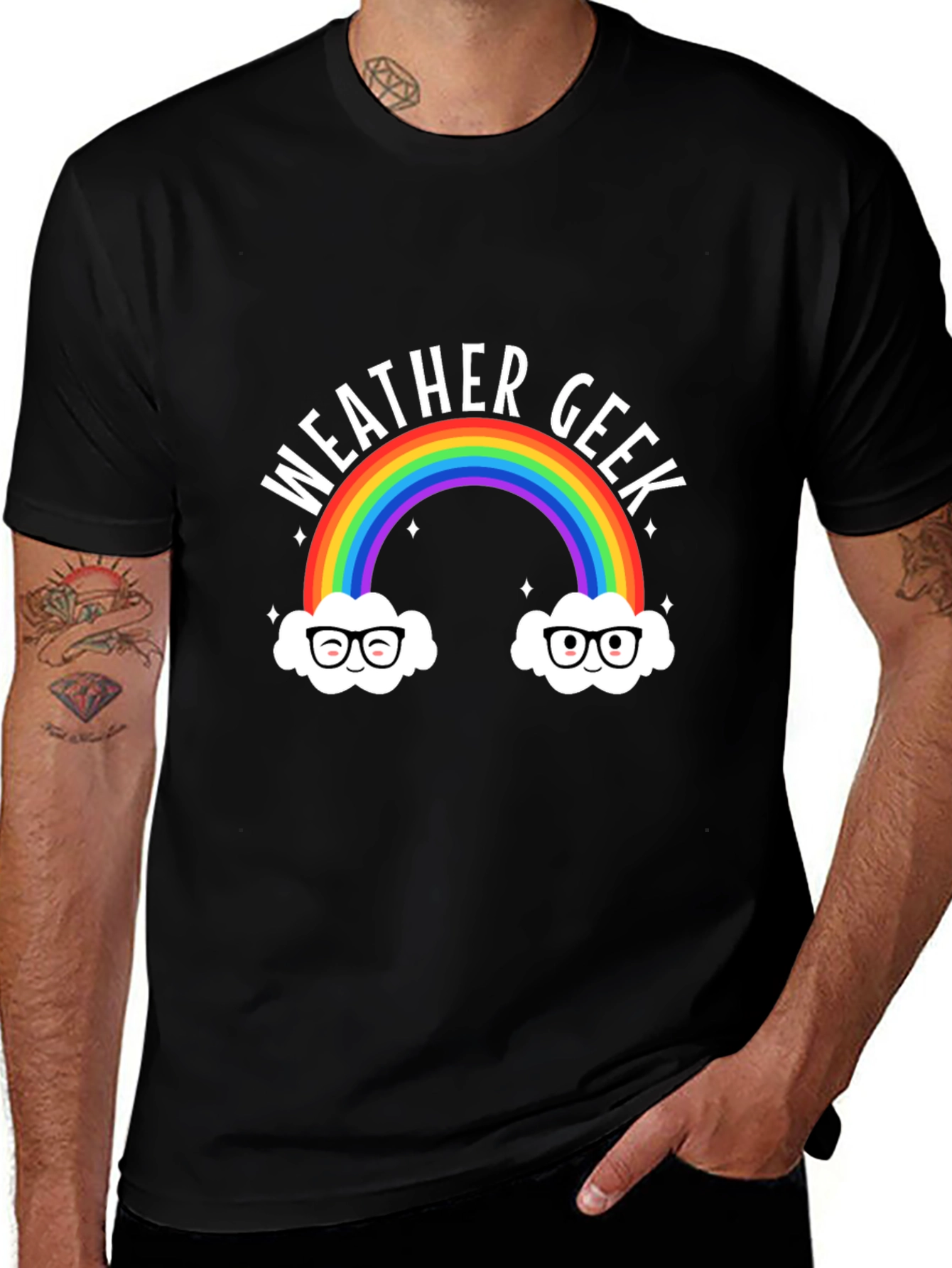 Weather Geek Rainbow T-Shirt - Funny Graphic Tee