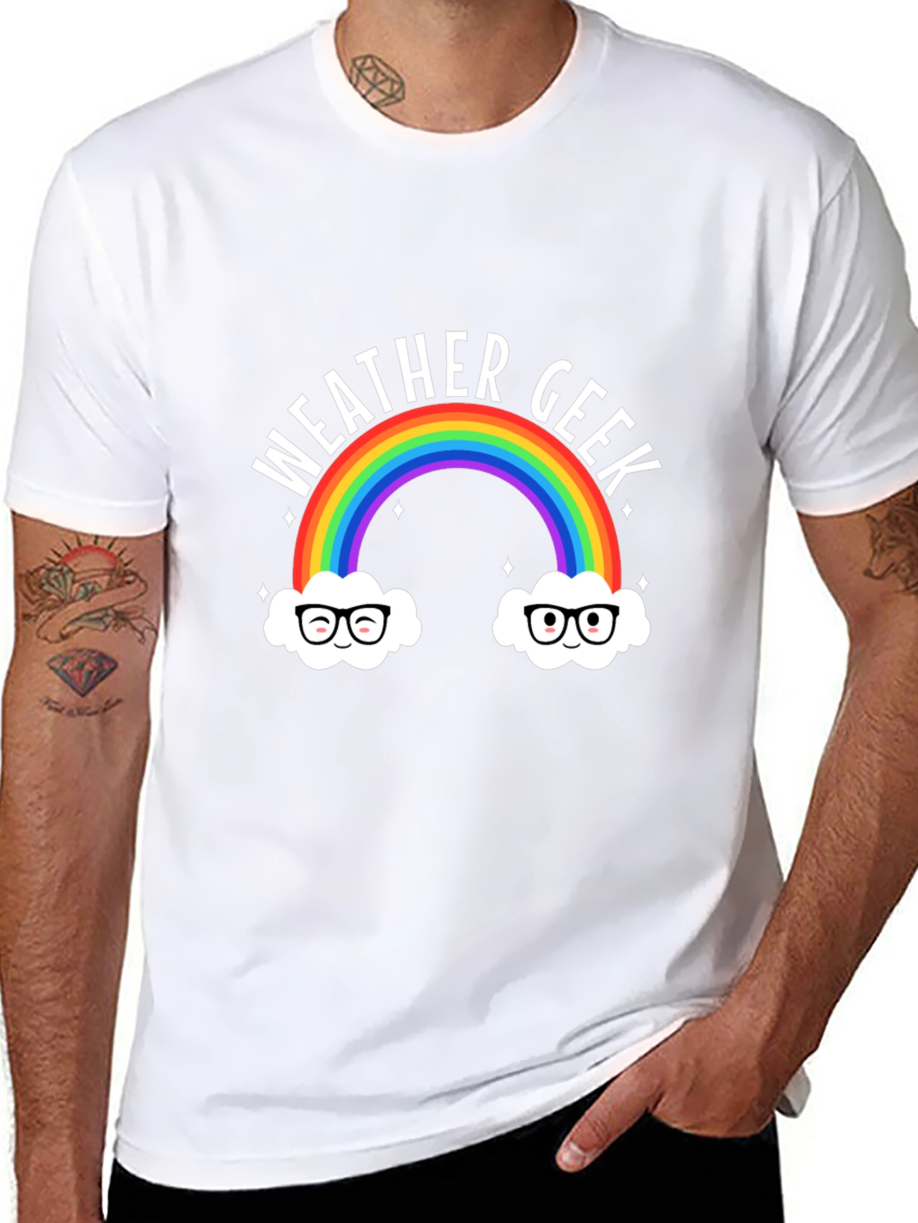 Weather Geek Rainbow T-Shirt - Funny Graphic Tee