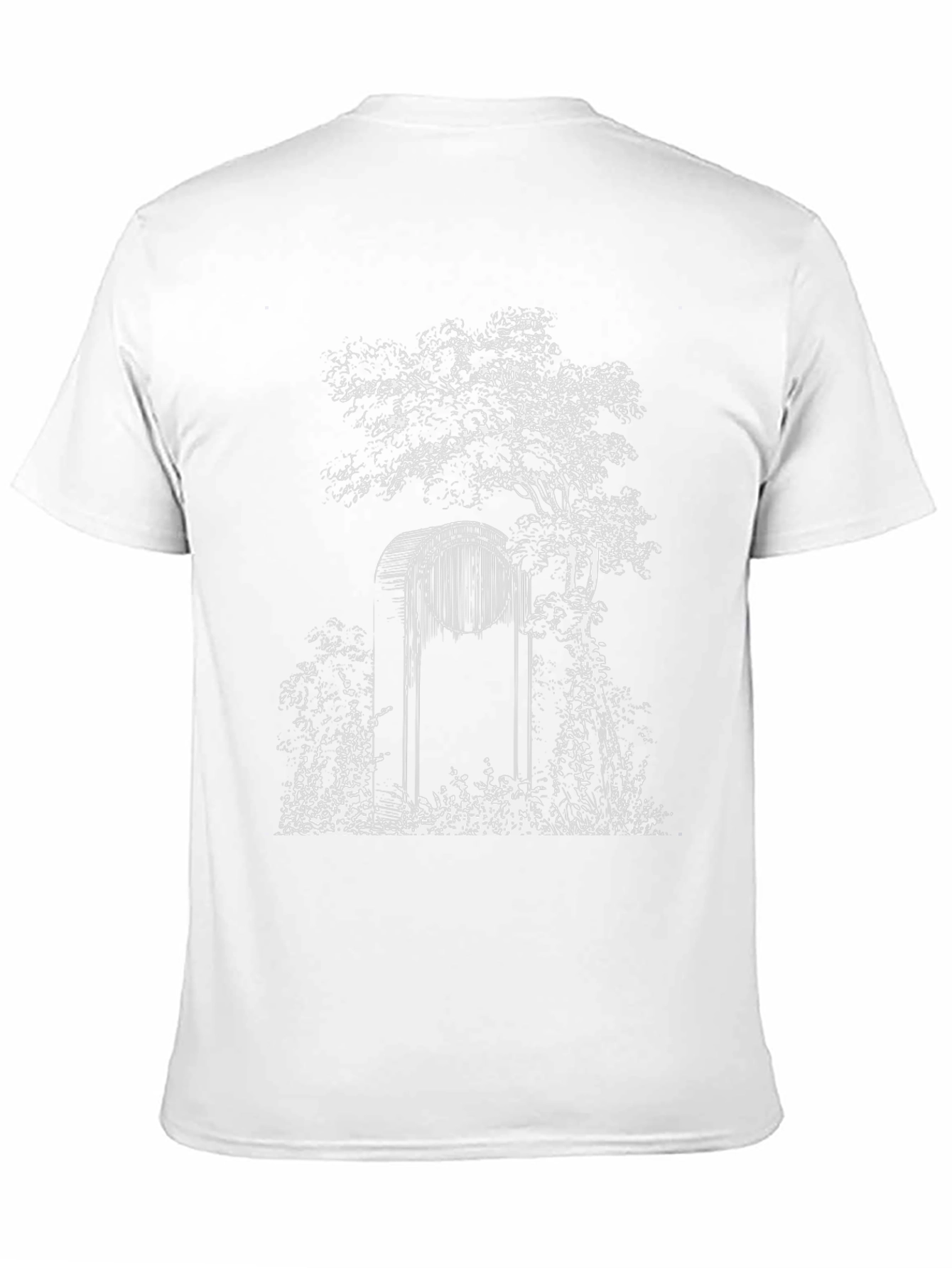 Enchanted Forest Graphic Tee - Black Cotton T-Shirt
