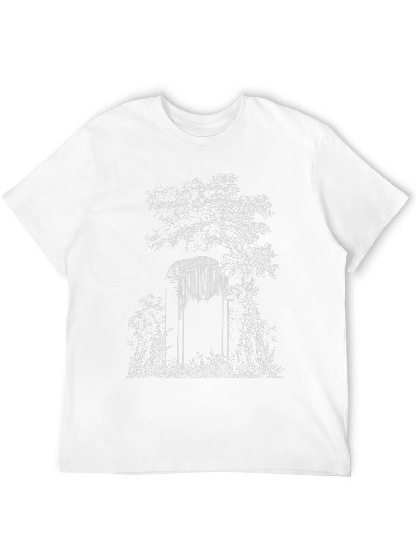Enchanted Forest Graphic Tee - Black Cotton T-Shirt