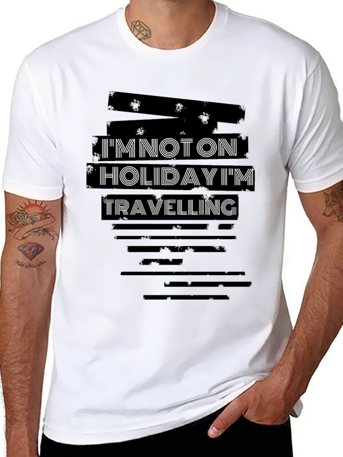 Im Not On Holiday Im Travelling Graphic T-Shirt