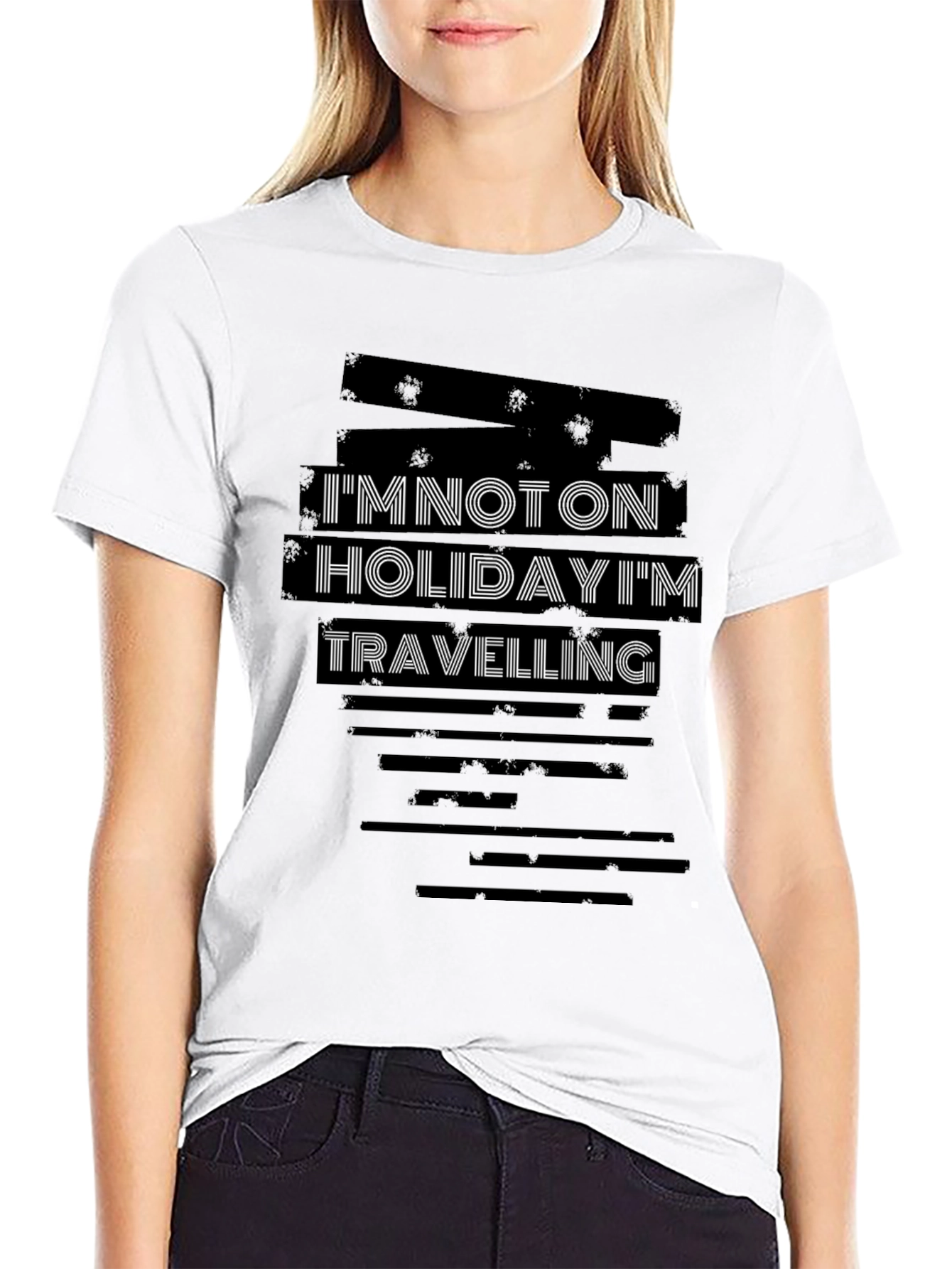 Im Not On Holiday Im Travelling Graphic T-Shirt