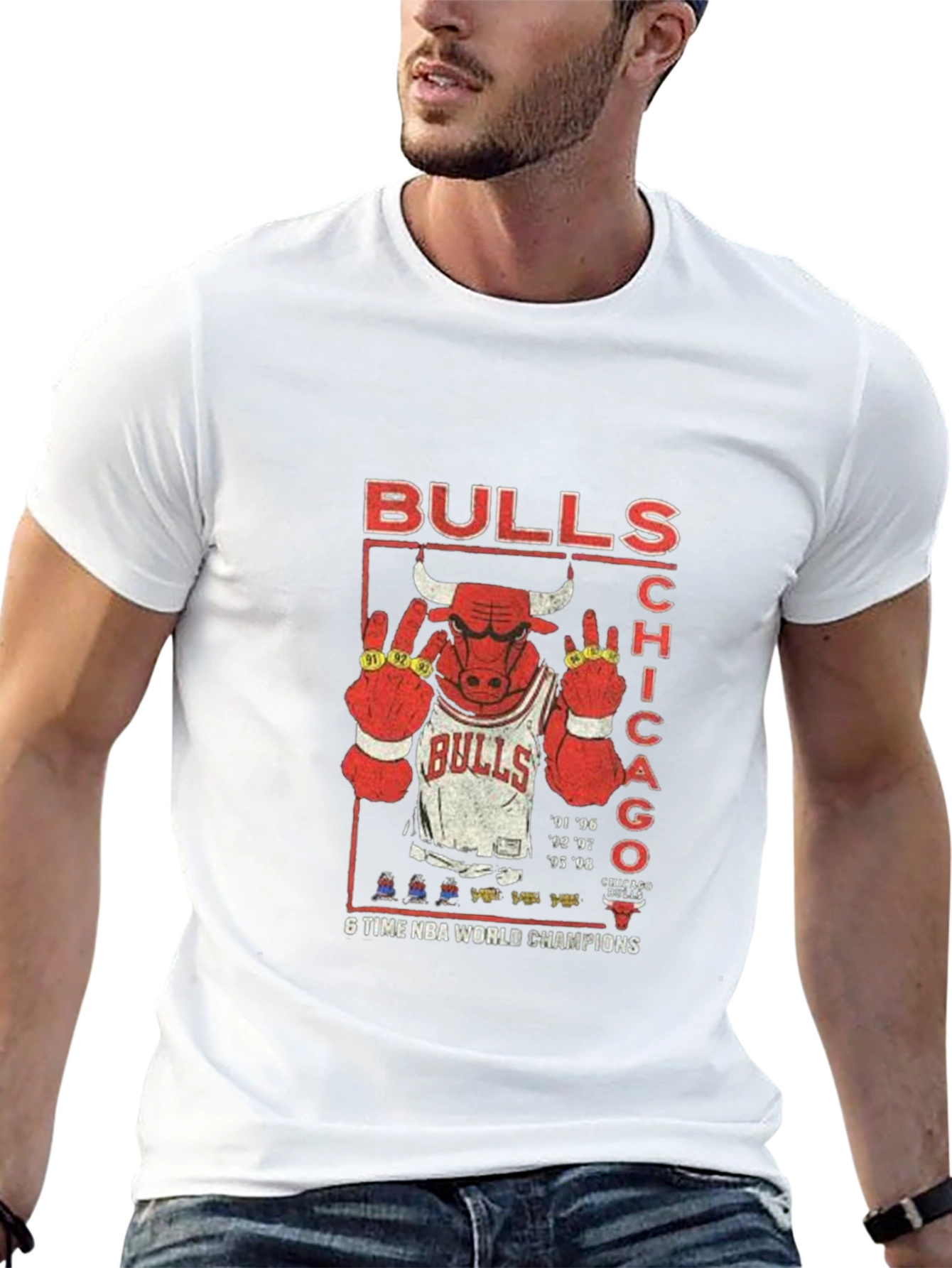 Chicago Bulls 6-Time NBA Champions T-Shirt