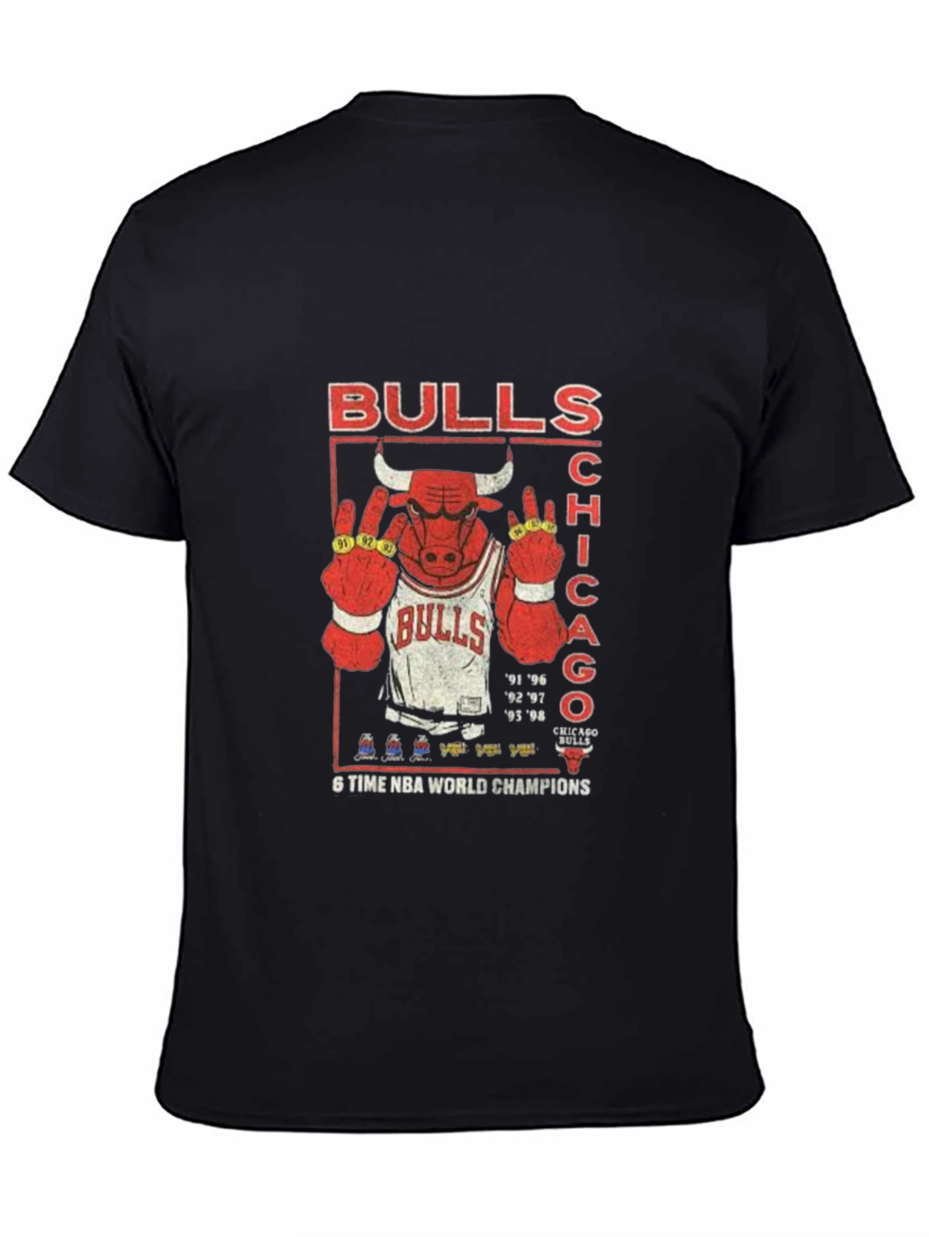 Chicago Bulls 6-Time NBA Champions T-Shirt