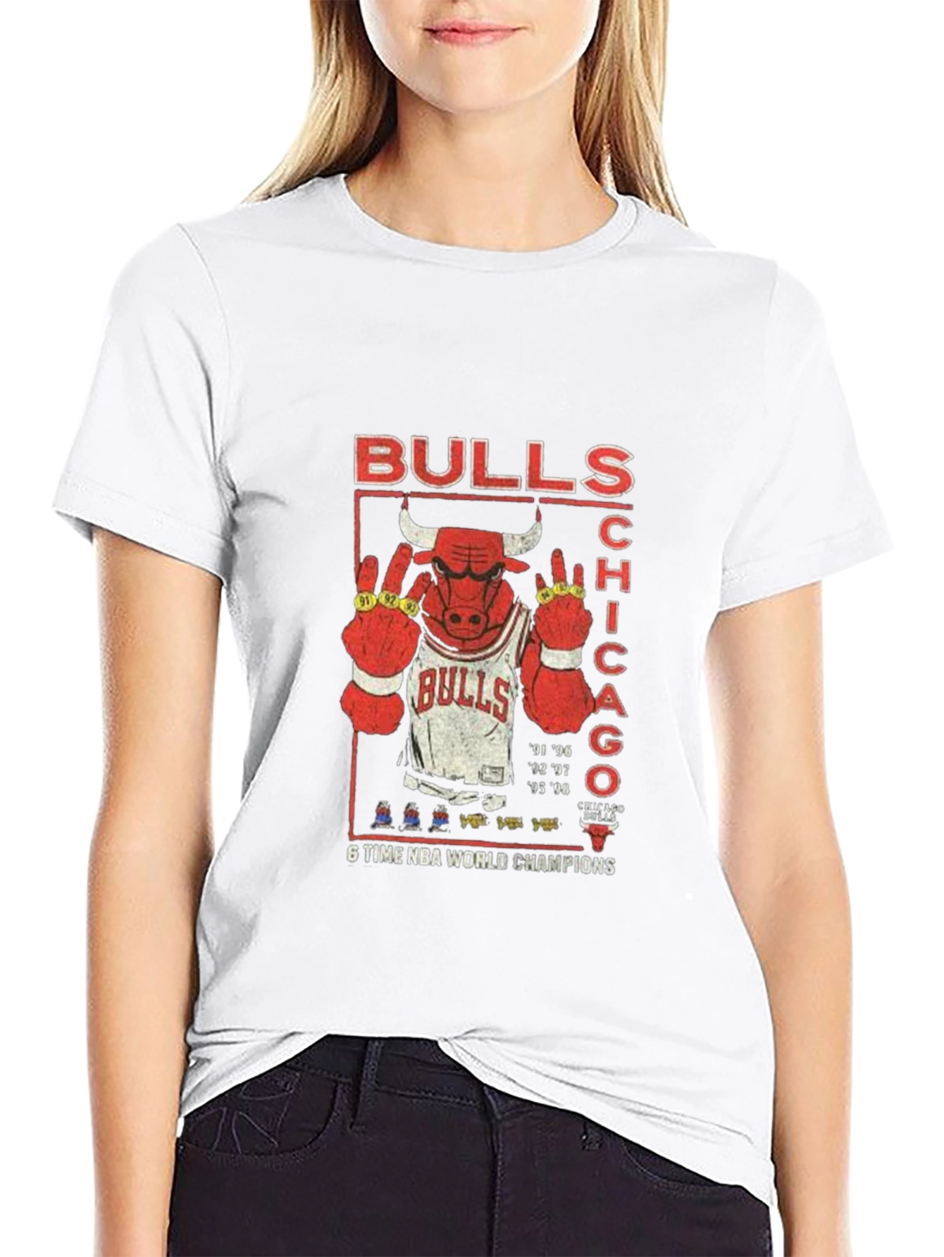 Chicago Bulls 6-Time NBA Champions T-Shirt