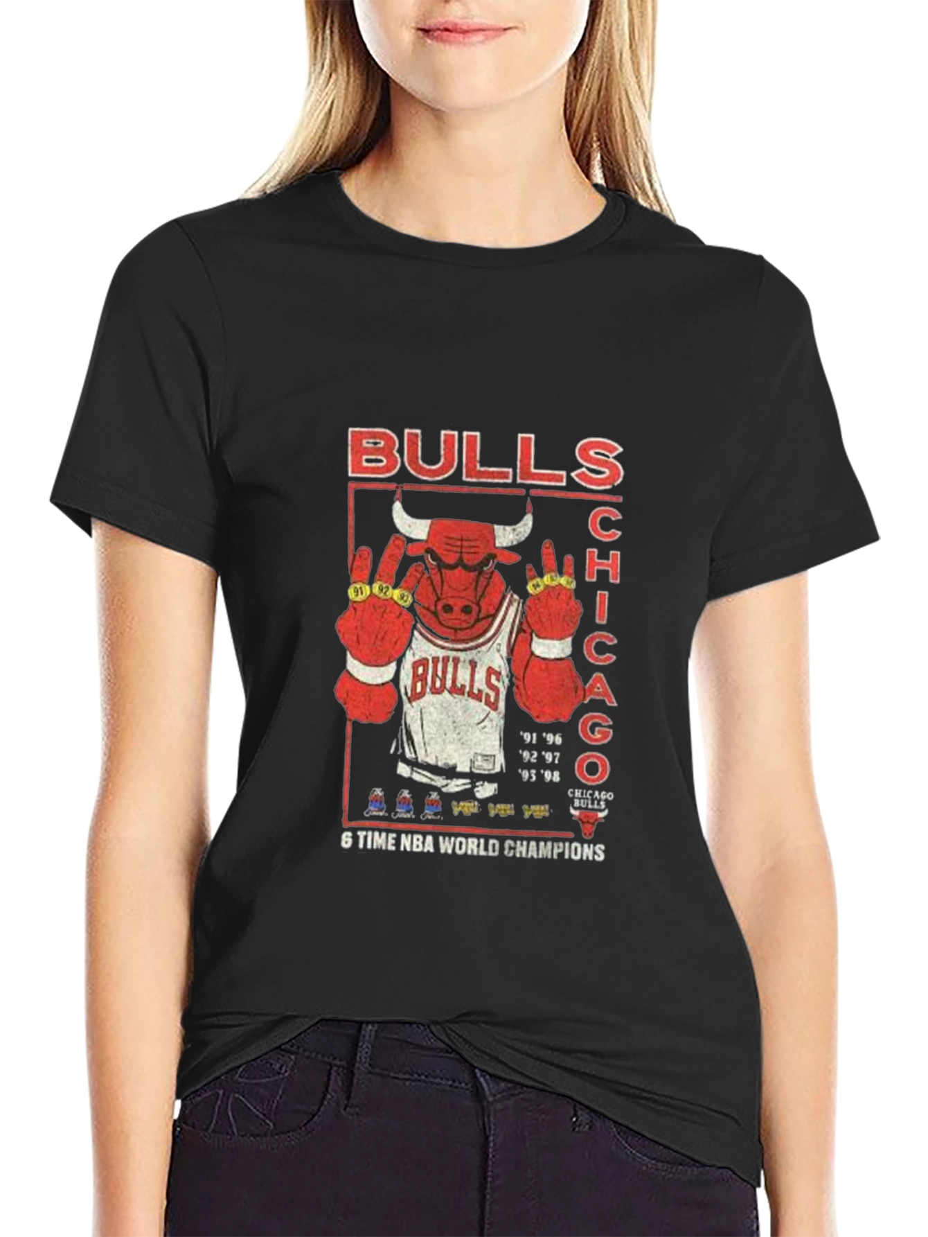 Chicago Bulls 6-Time NBA Champions T-Shirt