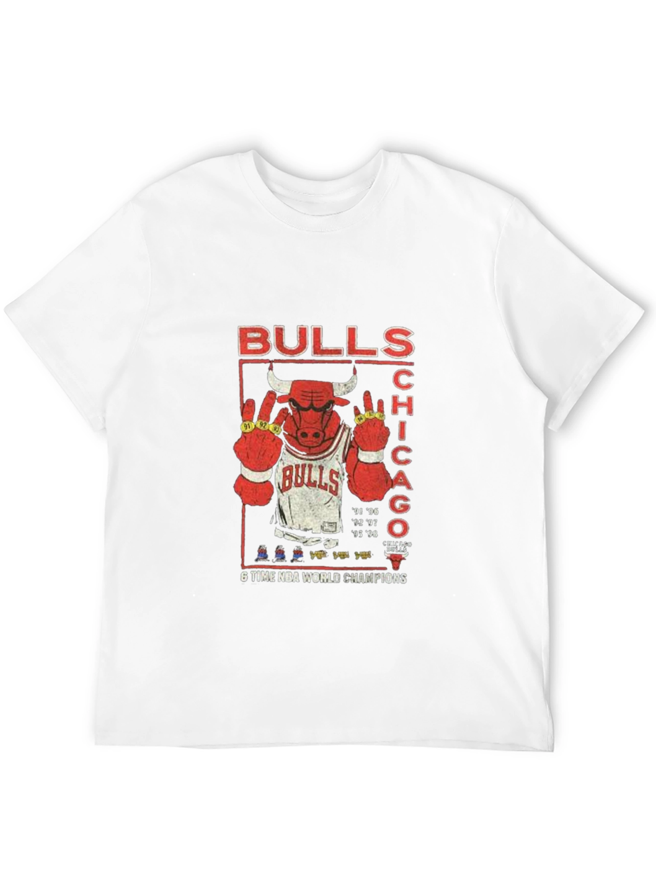 Chicago Bulls 6-Time NBA Champions T-Shirt