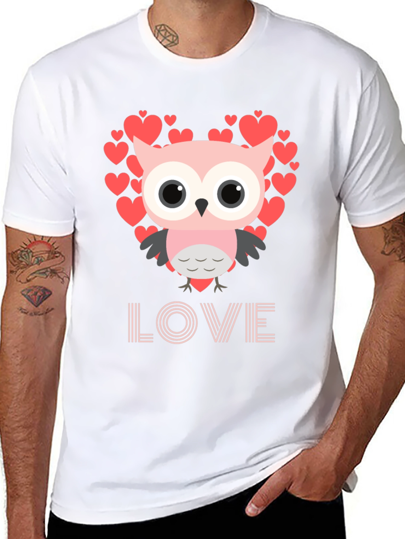 Owl Love Valentines Day T-Shirt