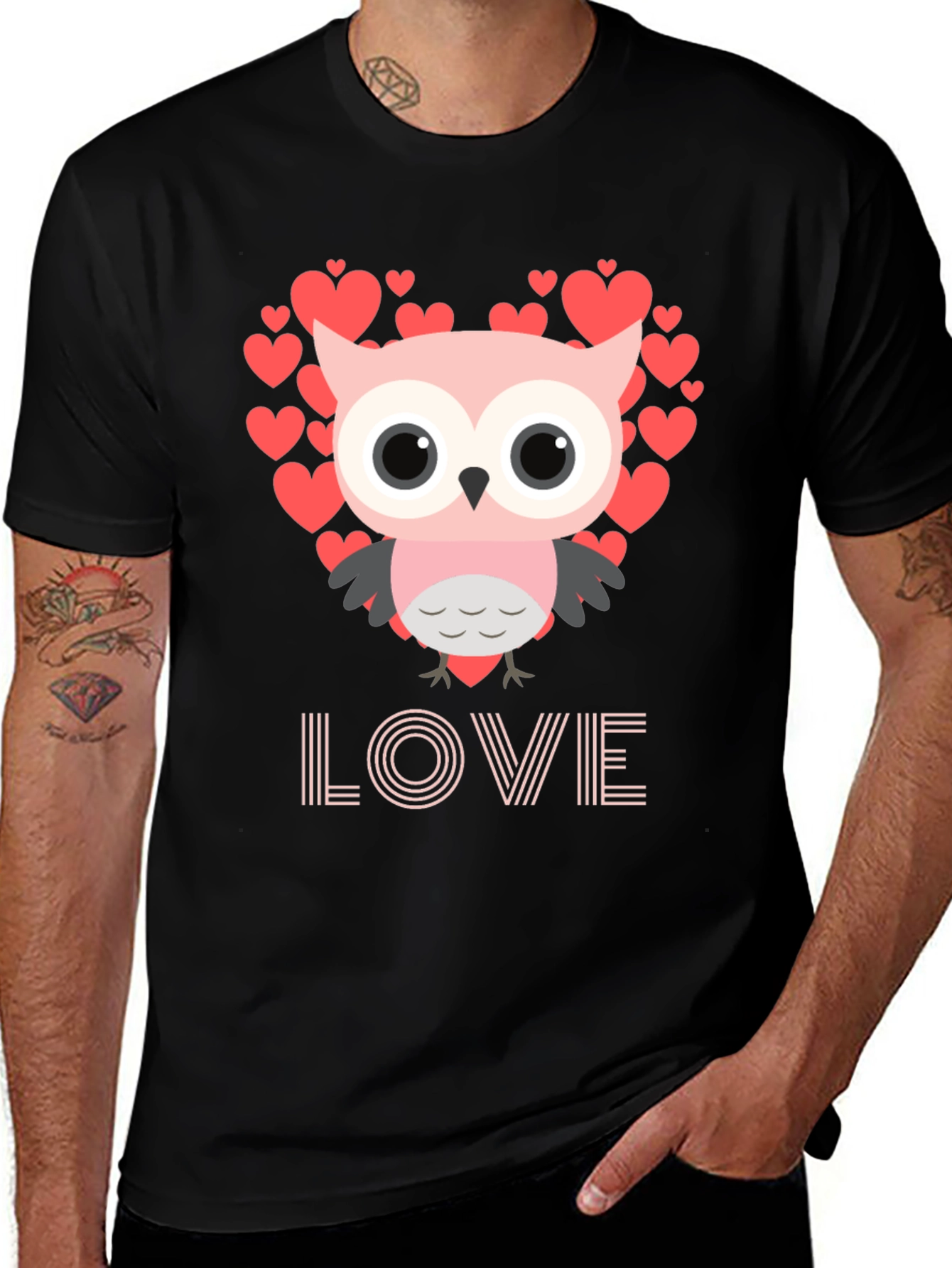Owl Love Valentines Day T-Shirt