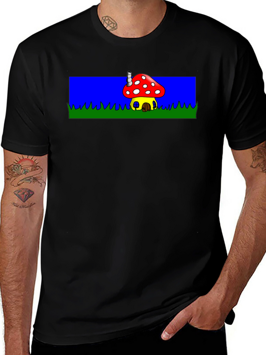 Mushroom House Graphic Tee - Fun & Unique!