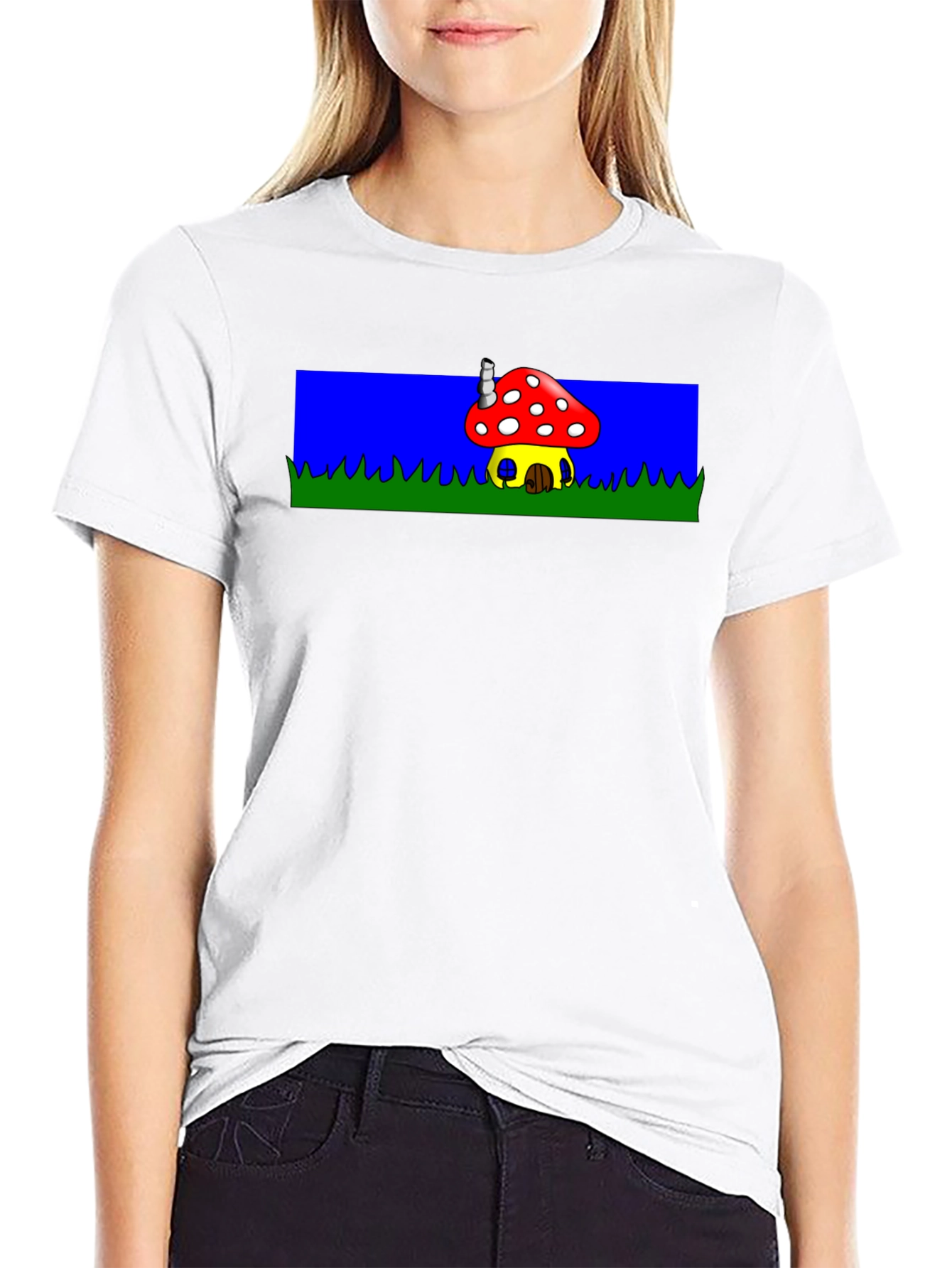 Mushroom House Graphic Tee - Fun & Unique!