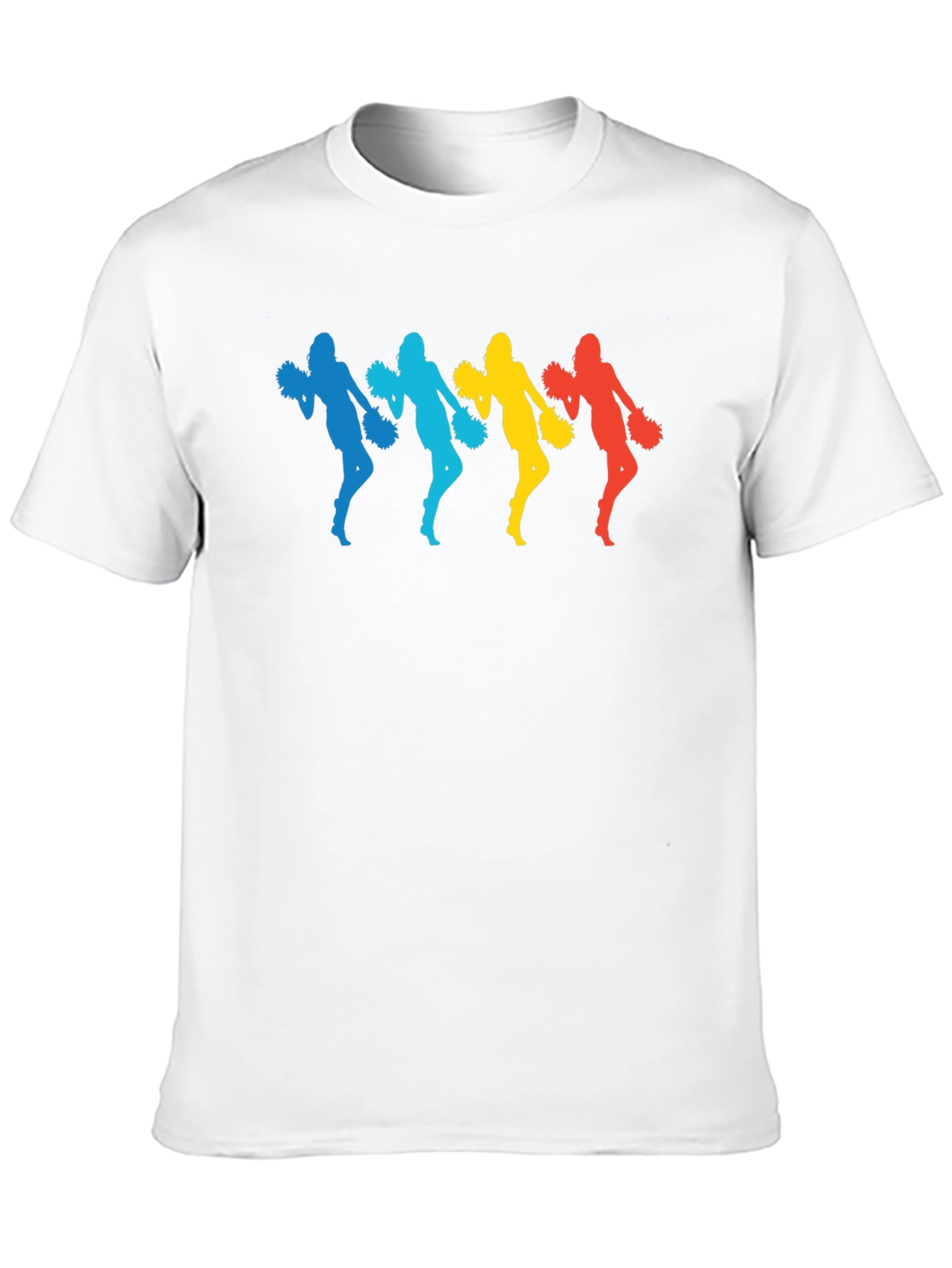 Colorful Cheerleader Graphic T-Shirt
