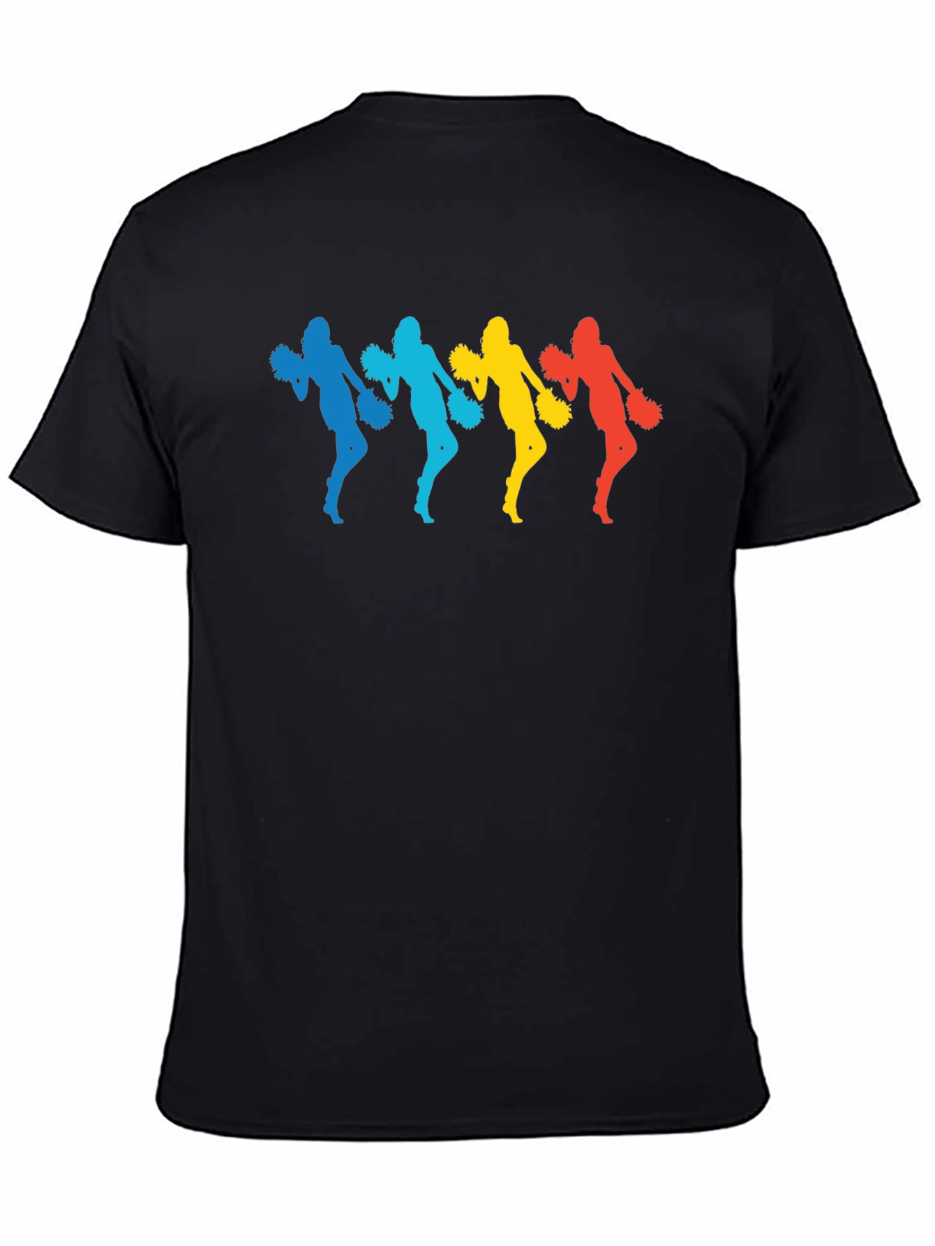 Colorful Cheerleader Graphic T-Shirt