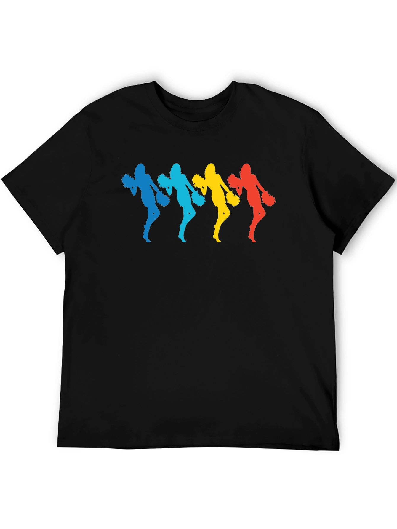 Colorful Cheerleader Graphic T-Shirt