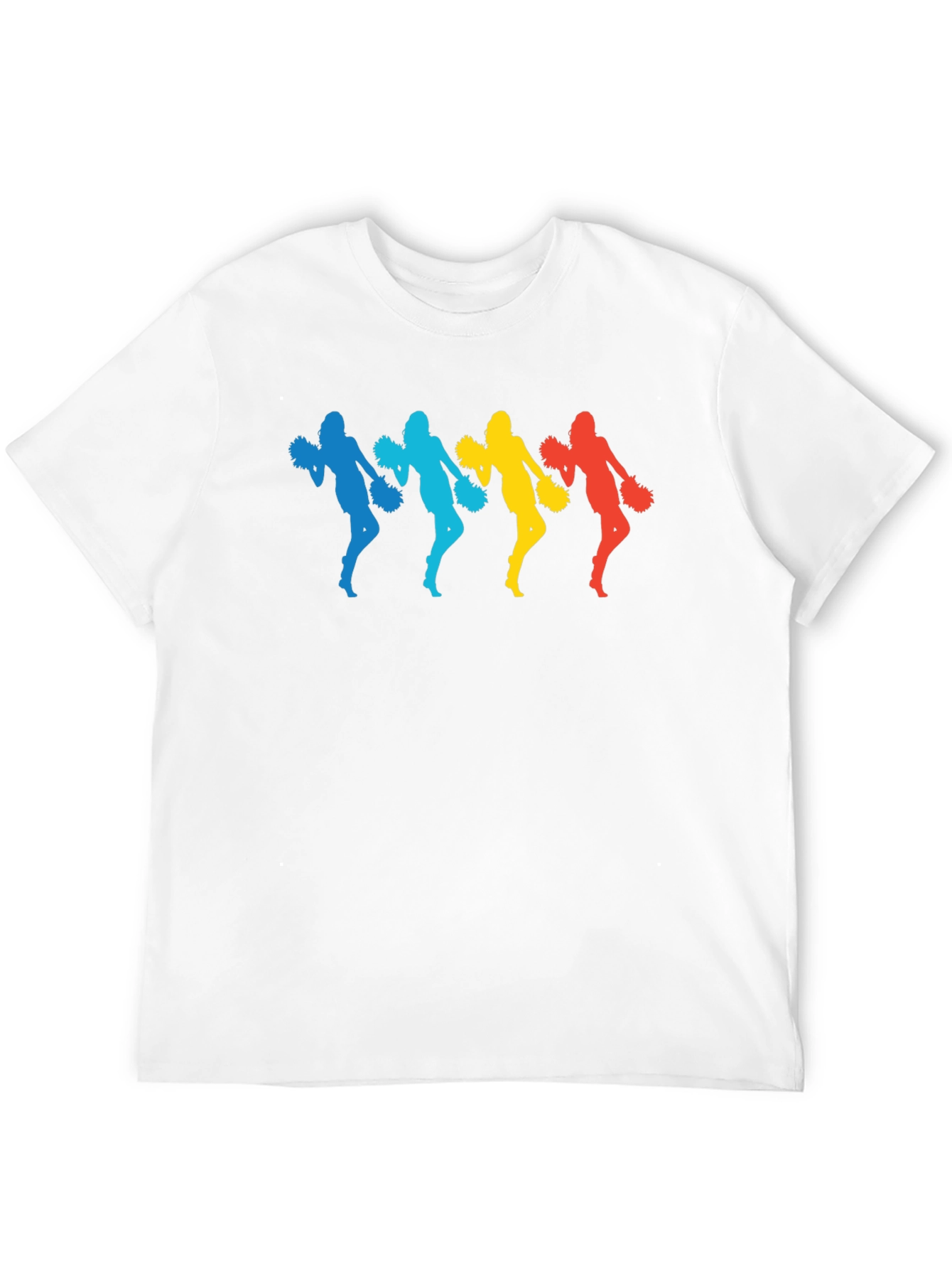 Colorful Cheerleader Graphic T-Shirt