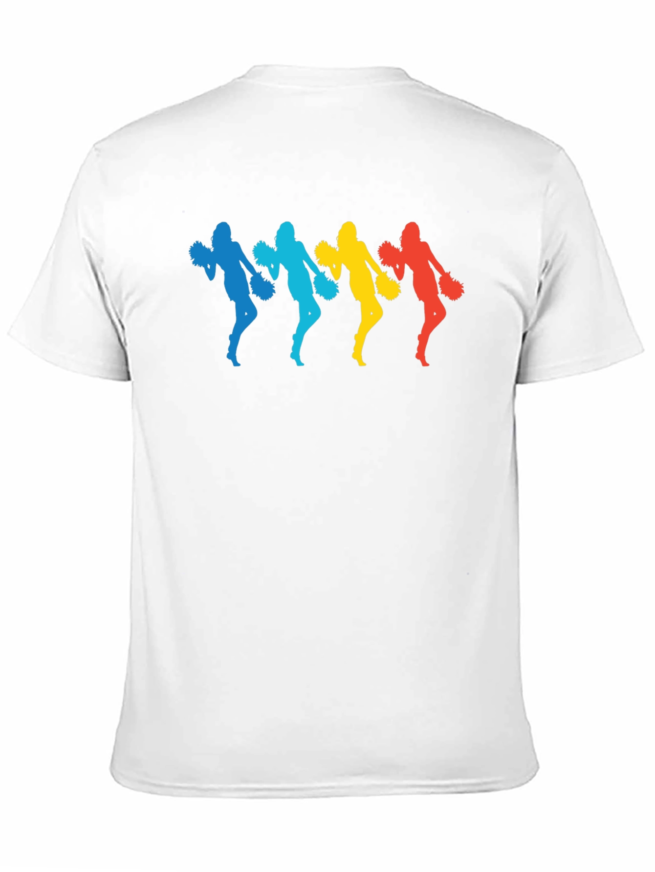 Colorful Cheerleader Graphic T-Shirt