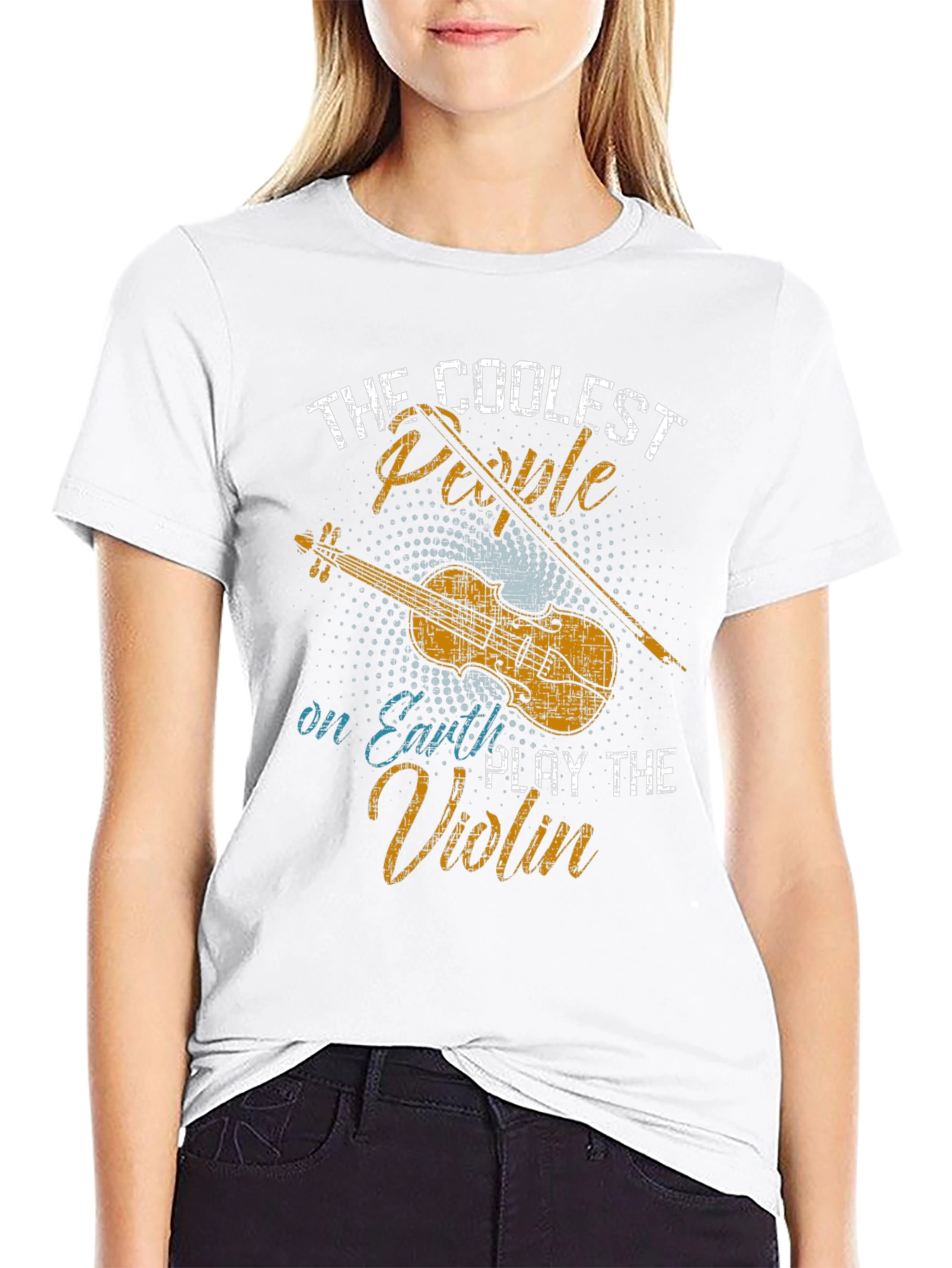 Coolest People Violin T-Shirt - Music Lover Tee