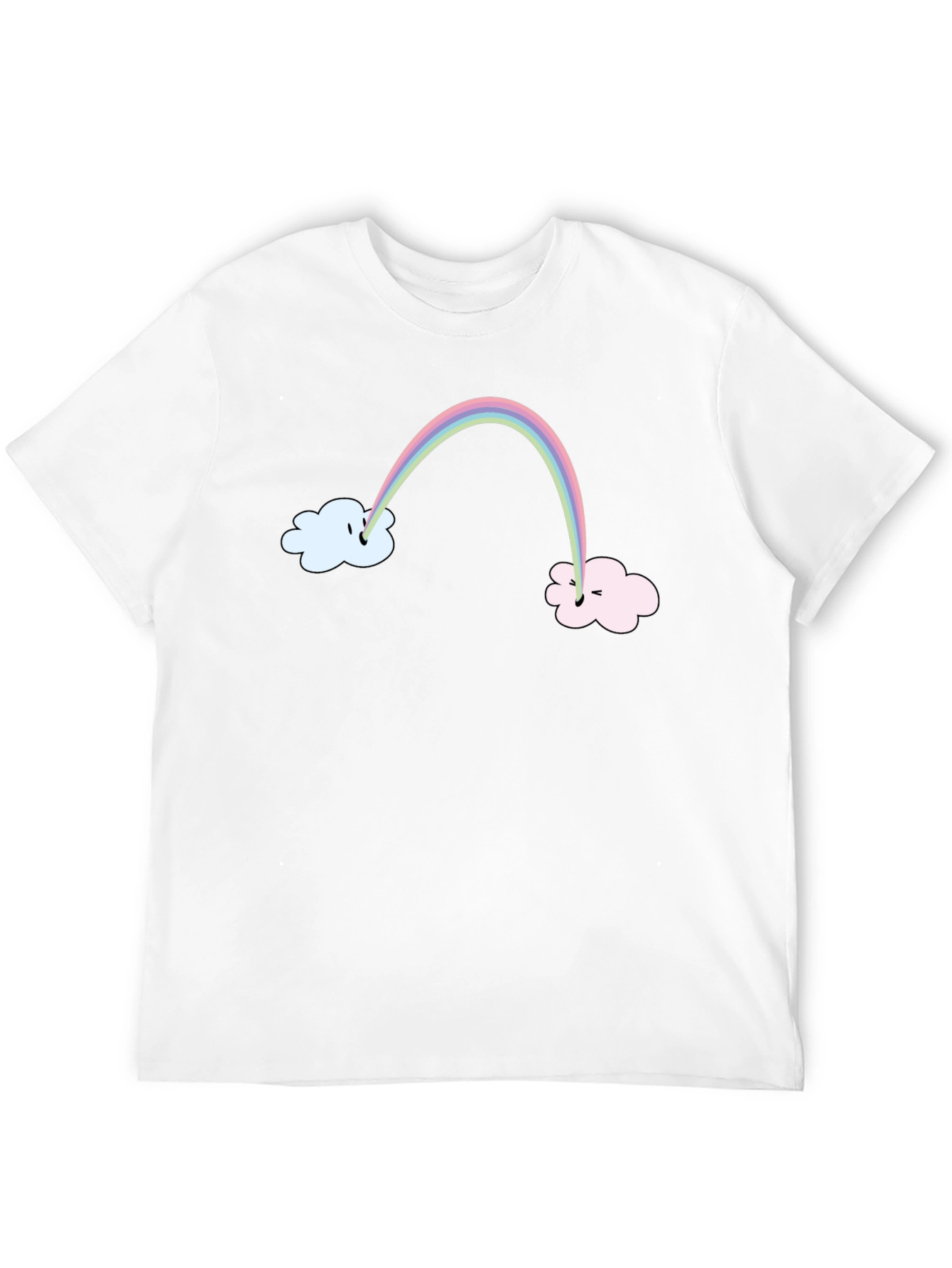 Rainbow Cloud T-Shirt - Whimsical Design
