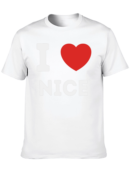 I Heart Nice Black T-Shirt - Express Your Love!