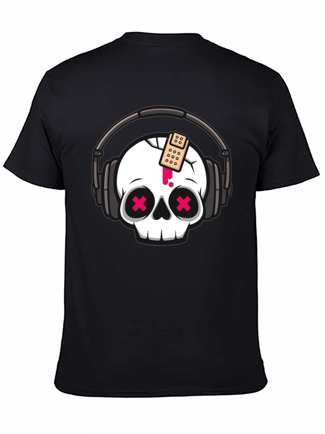 Skull Headphones T-Shirt - Cool Graphic Tee